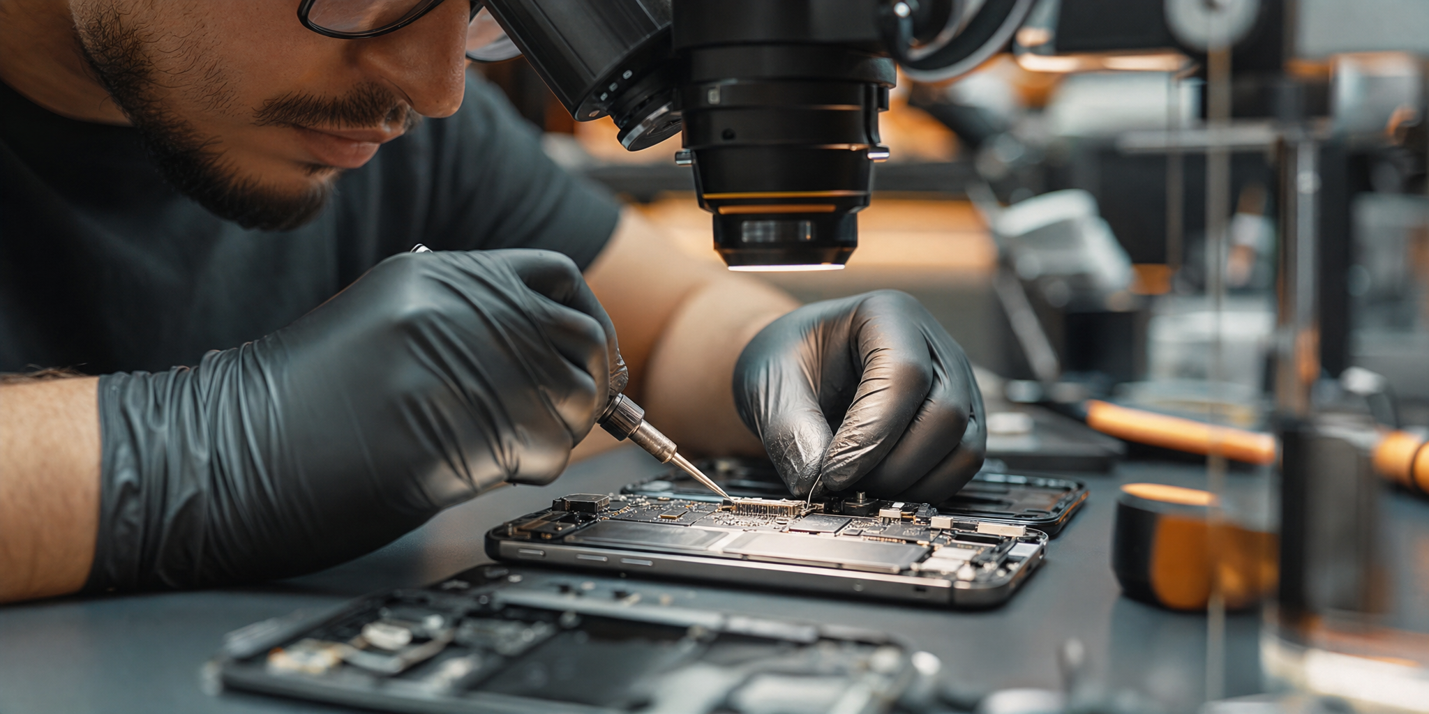 Expertise technique : Réparation d'écrans OLED et micro-soudure de précision