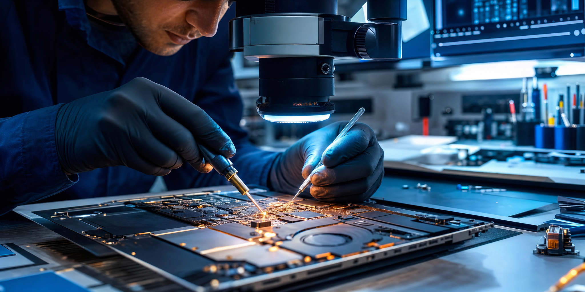 Réparation MacBook, iPad et Consoles : L'Art de la Micro-Soudure et du Diagnostic Électronique