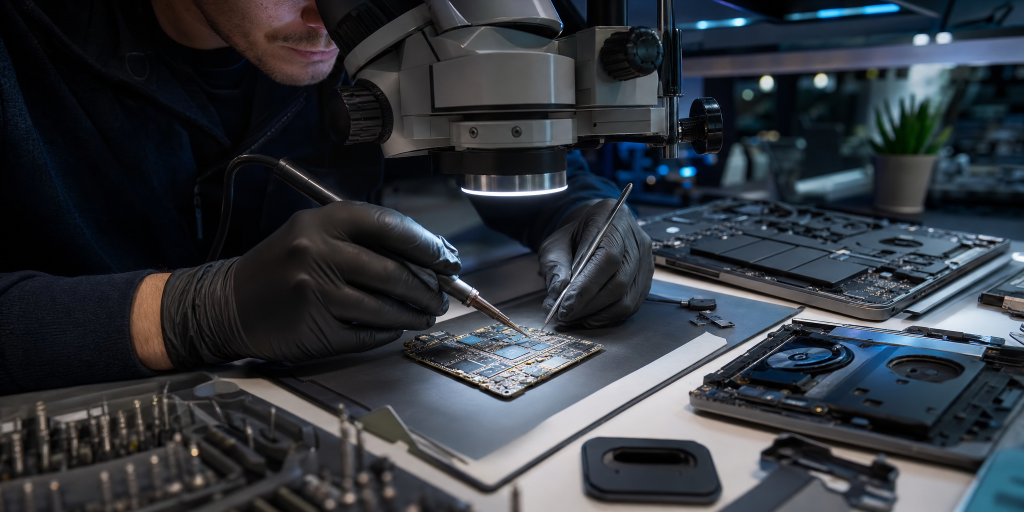 Expertise réparation MacBook, console et smartphone à Lille : Micro-soudure et écrans OLED