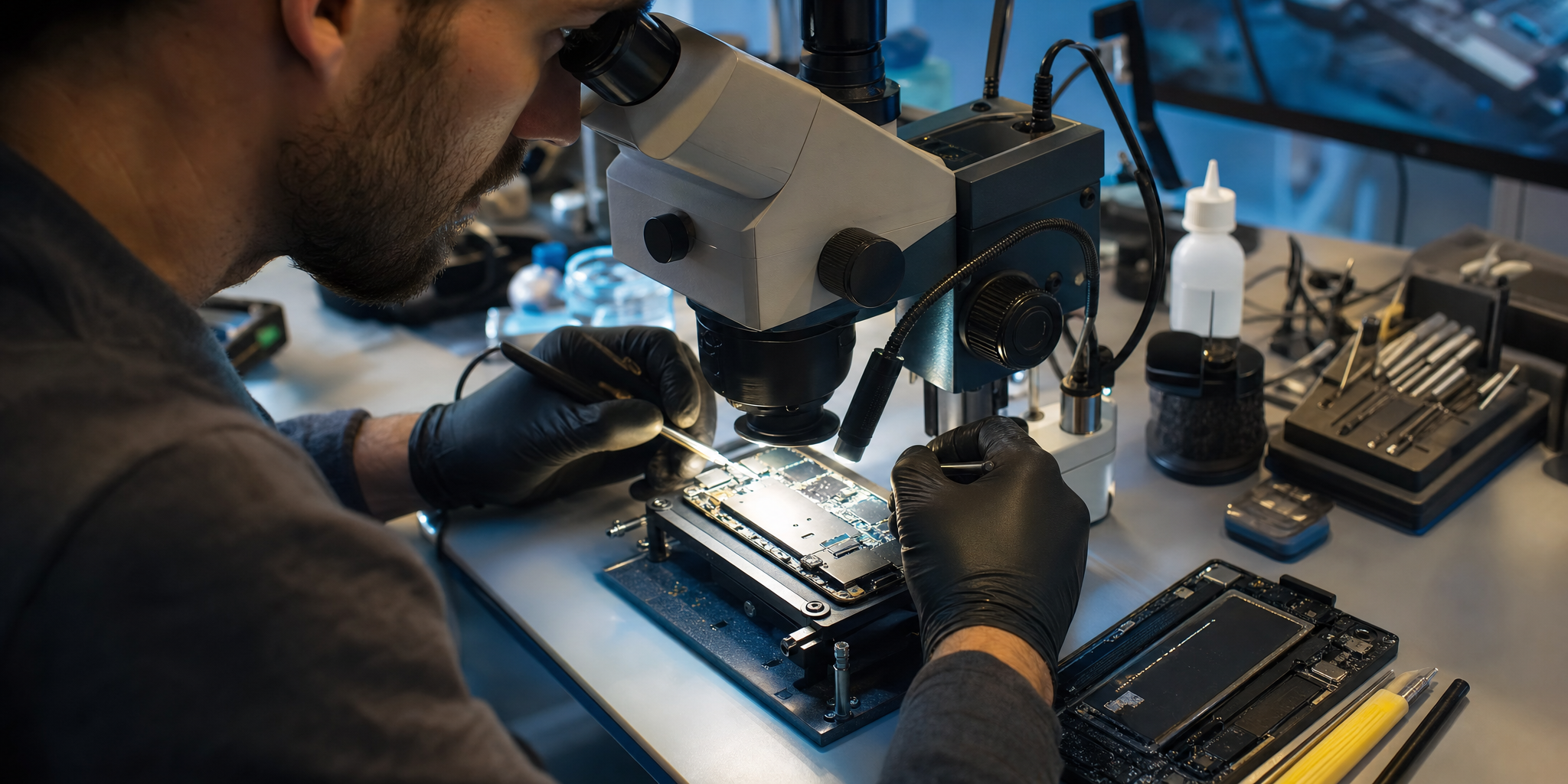 Expertise technique : réparation MacBook, tablette et micro-soudure smartphone à Lille