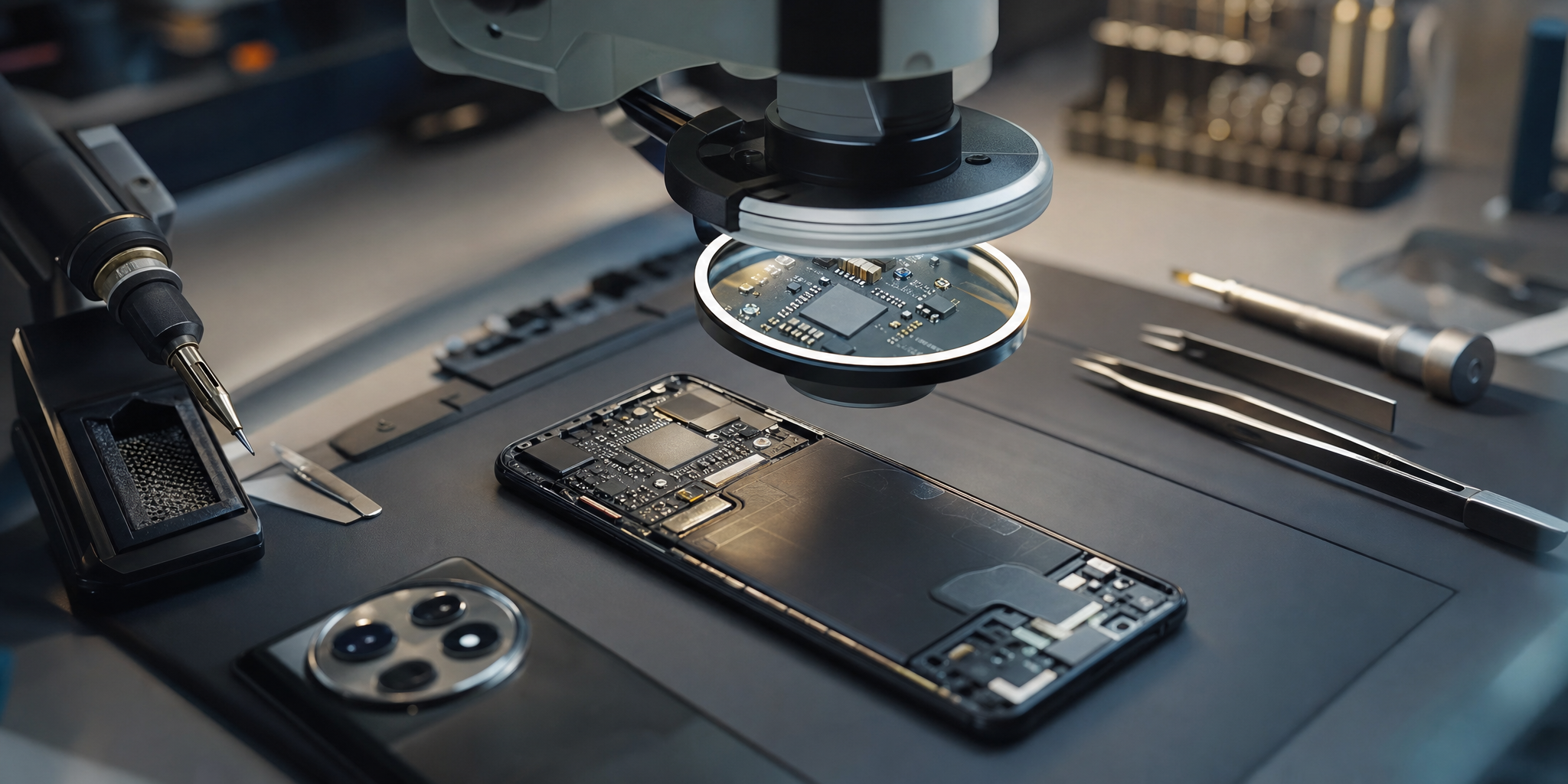 OnePlus 12 tombé dans l'eau : désoxydage, micro-soudure et reprise intelligente