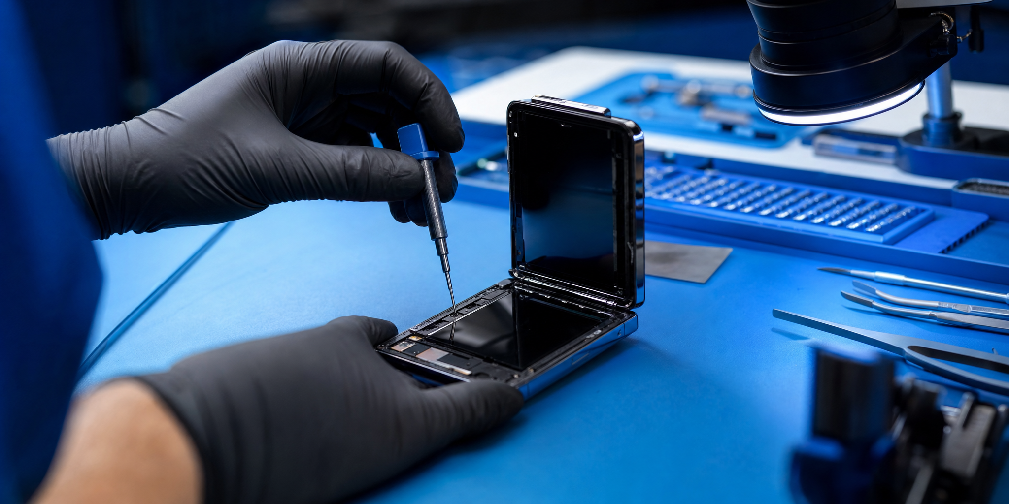 Expertise réparation Samsung Galaxy Z Flip : Écran pliable, charnière et données préservées