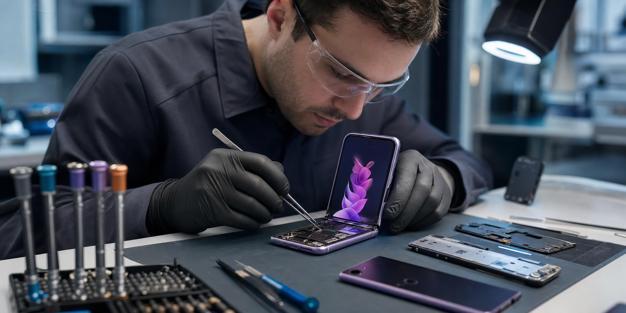 Réparation expert Samsung Galaxy Z Flip 3 : Écran pliable, batterie et astuces de pro