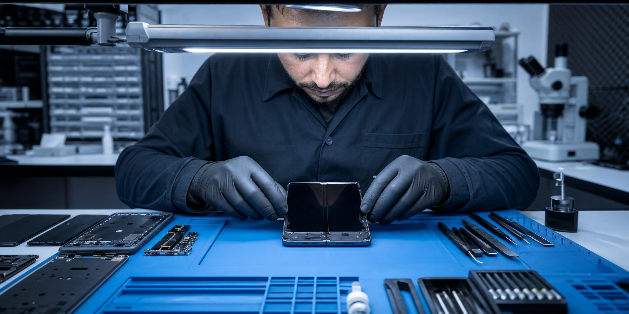 Réparation Samsung Galaxy Z Fold 5 : L'expertise de l'écran pliable et de la batterie