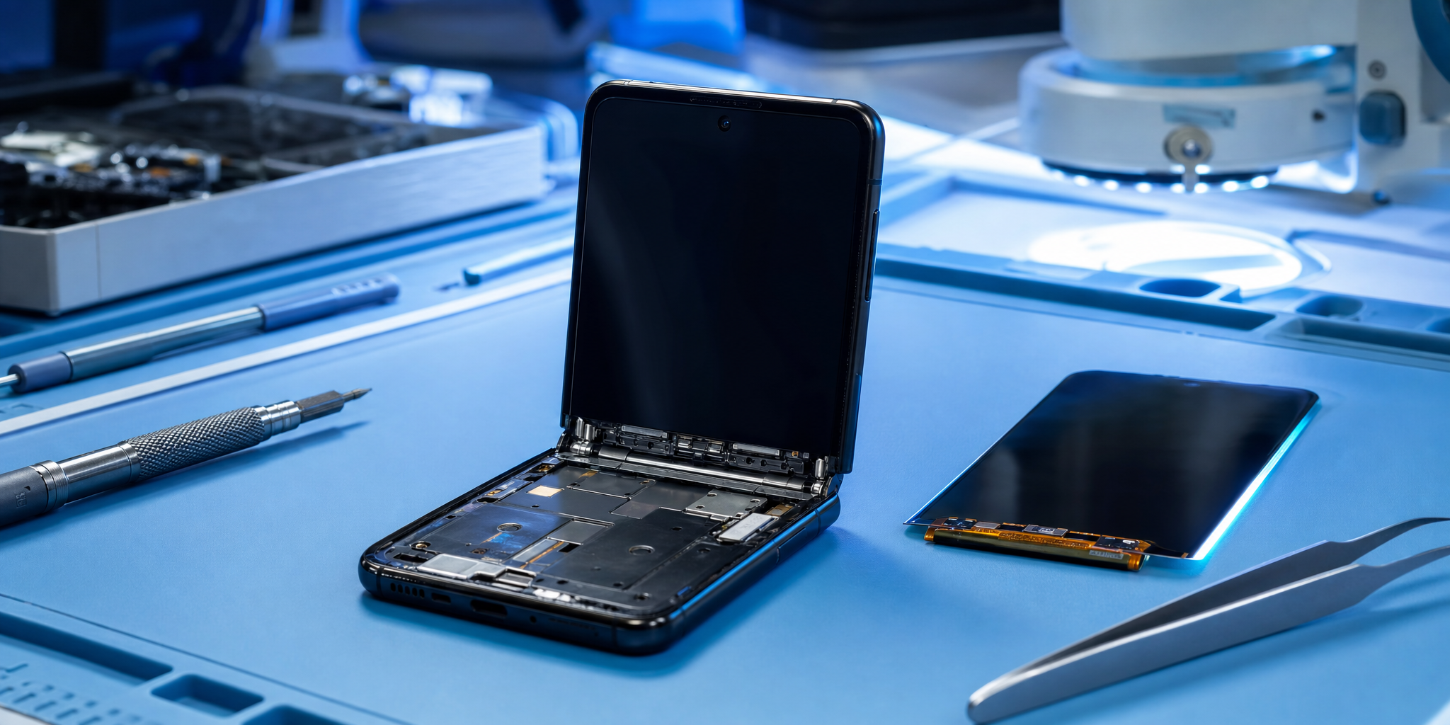 Réparation complète Samsung Galaxy Z Flip 3 : écran pliable, batterie et récupération de données en urgence