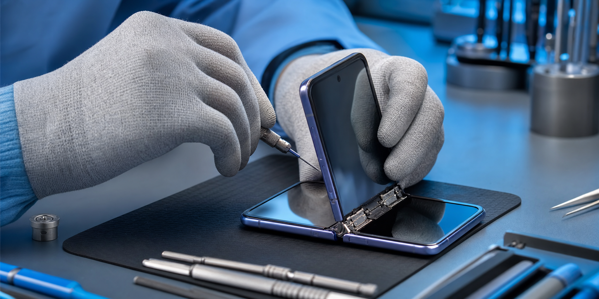 Réparation écran pliable et charnière Samsung Z Flip 3 : L'expertise Mobile House