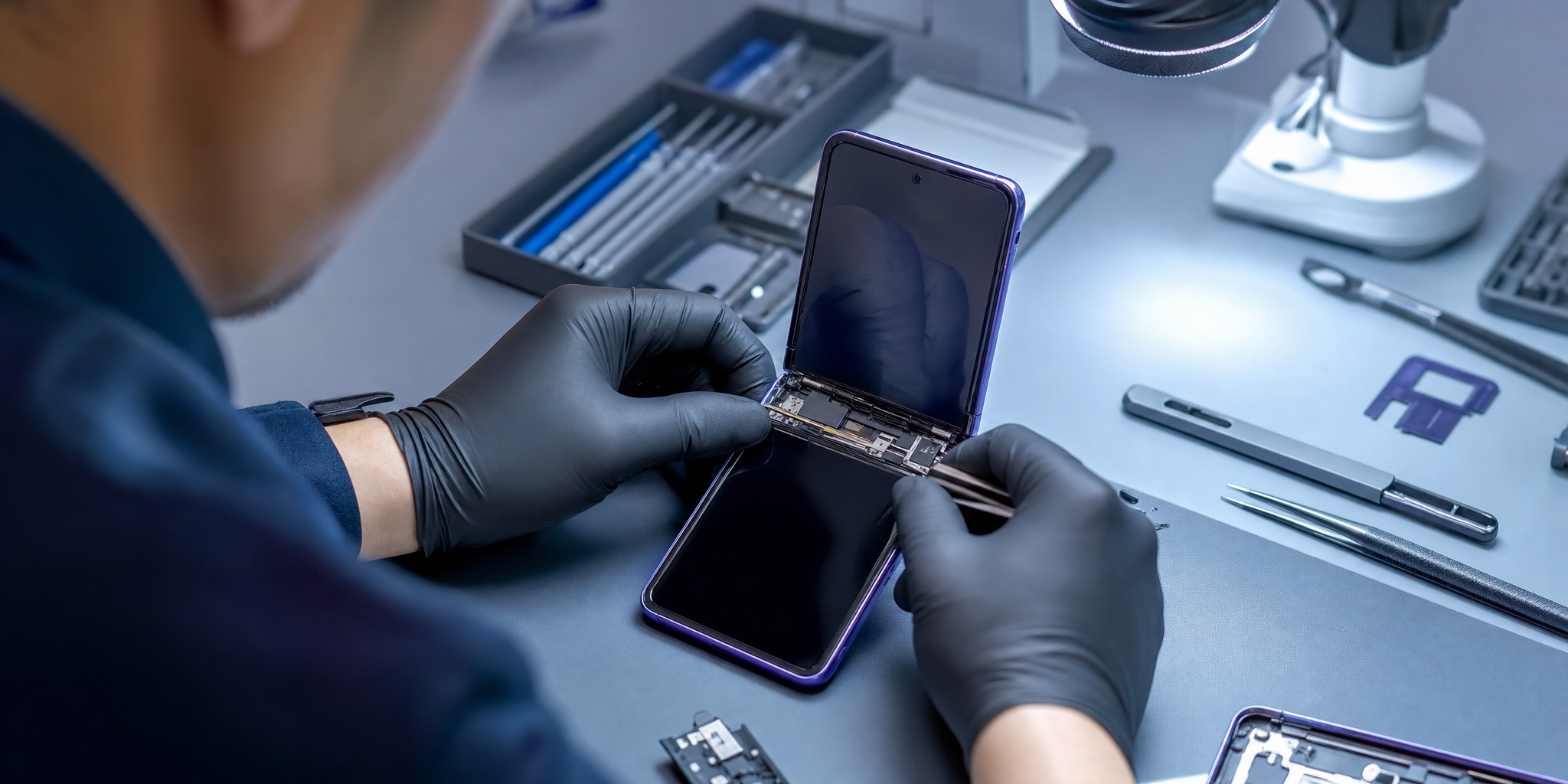 Guide expert : Réparer son Samsung Galaxy Z Flip 3 à Lille (Écran, Batterie, Connecteur)