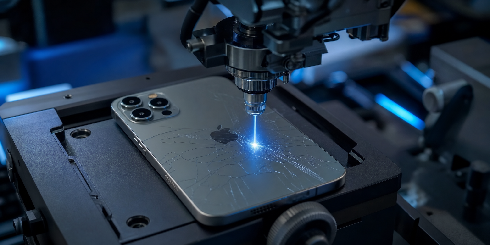 Réparation de la vitre arrière de l'iPhone 15 Pro au laser à Lille : l'expertise Mobile House
