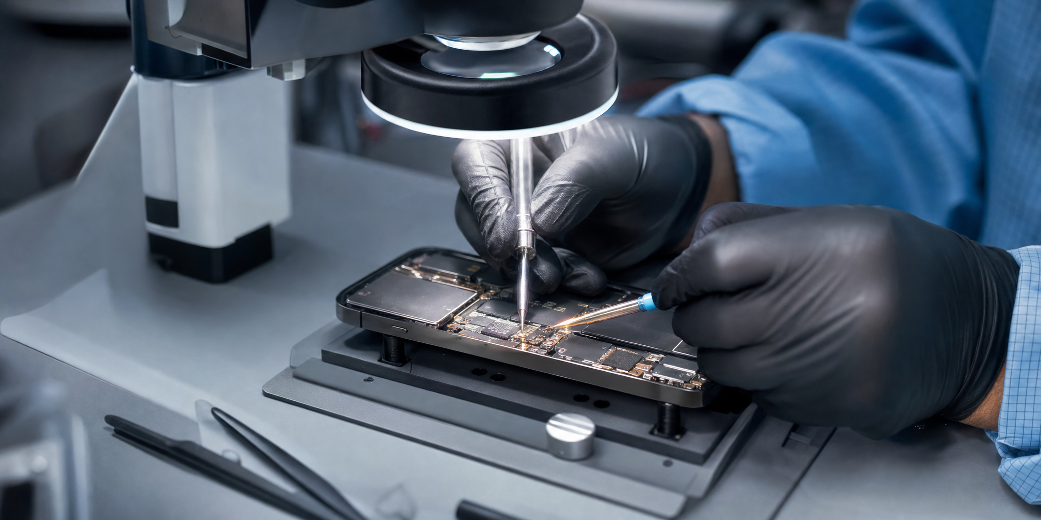Réparation écran iPhone XS Max : l'art de la micro-soudure et des garanties durables