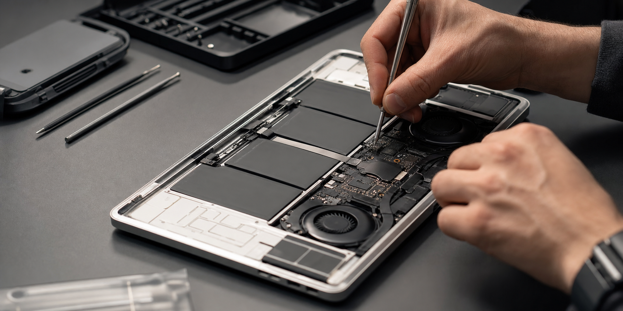 Remplacement batterie MacBook : l'expertise technique pour retrouver votre autonomie