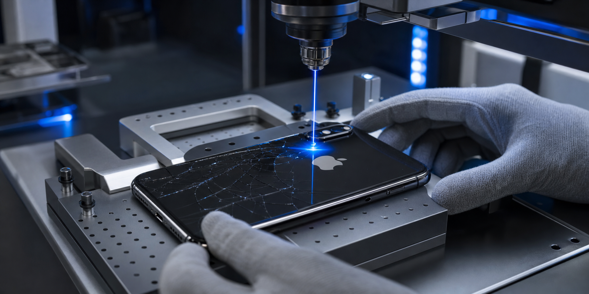 Réparation de la vitre arrière d'un iPhone X au laser à Lille en 30 minutes | Mobile House