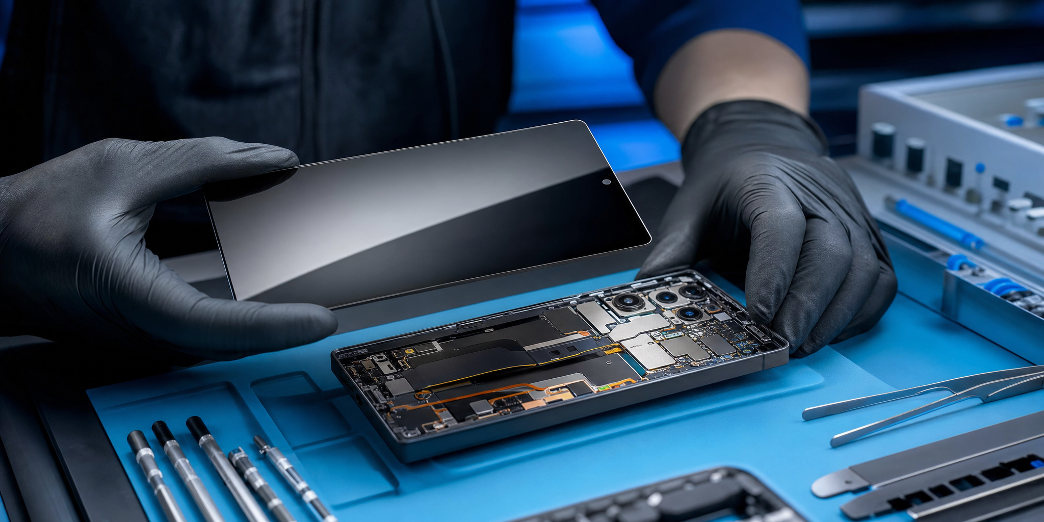 Réparation écran Samsung Galaxy S25 Ultra : Pourquoi exiger une dalle Service Pack d'origine ?