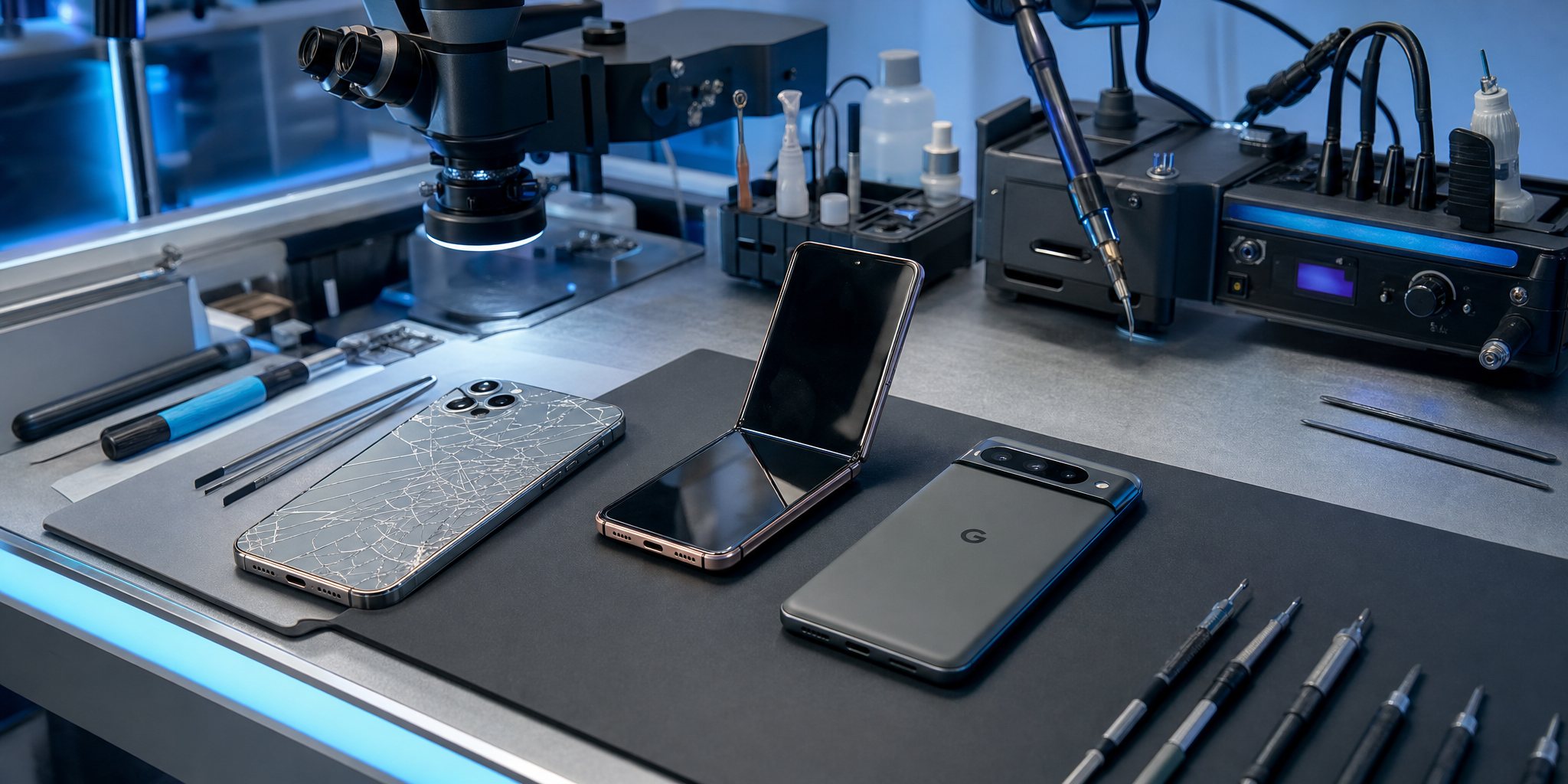 Vitre arrière iPhone, écran pliable Galaxy et bootloop Pixel : le guide expert réparation 2026