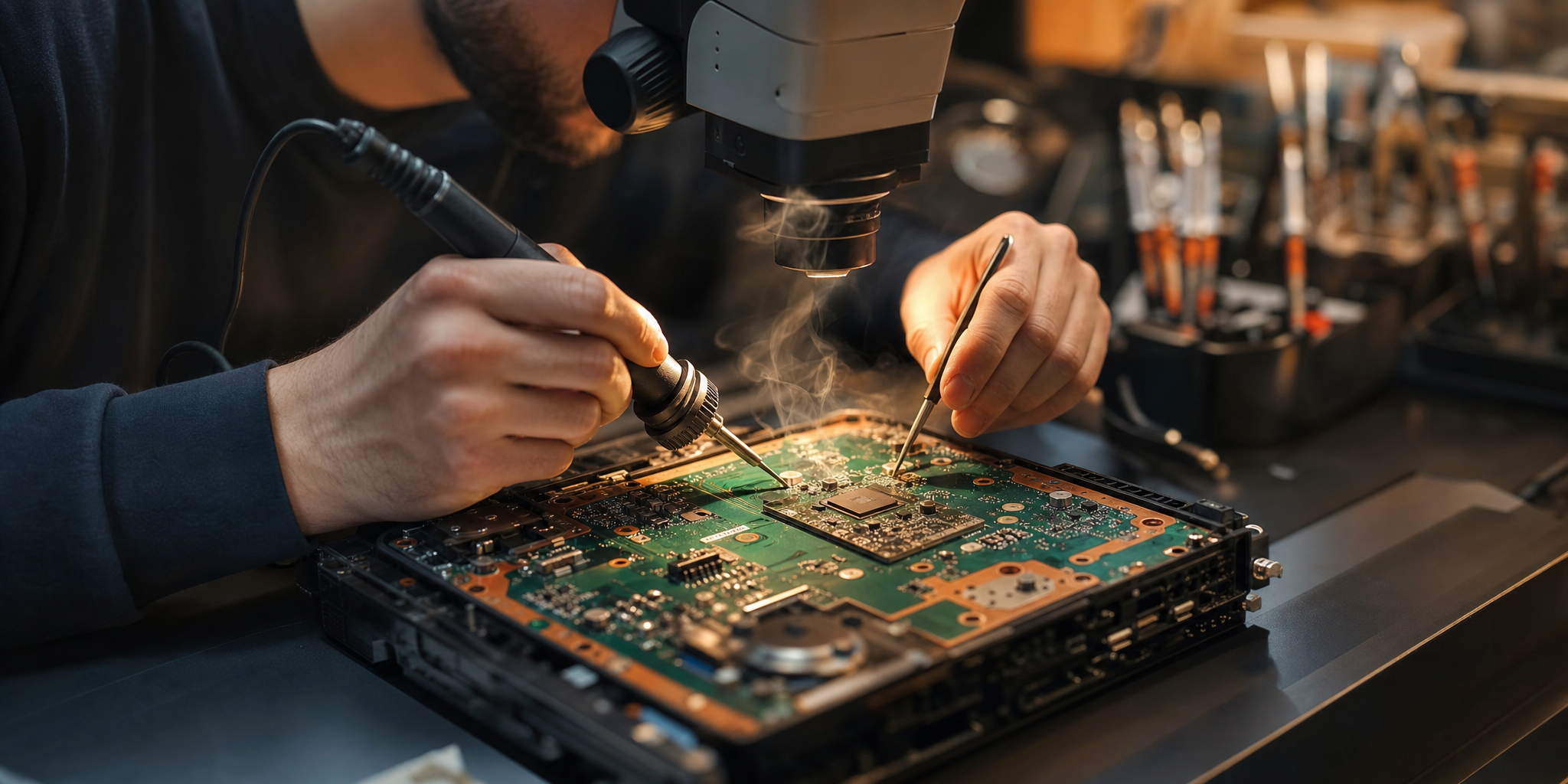 Expertise réparation PS5, PS4 et Nintendo Switch OLED : Port HDMI, micro-soudure et entretien