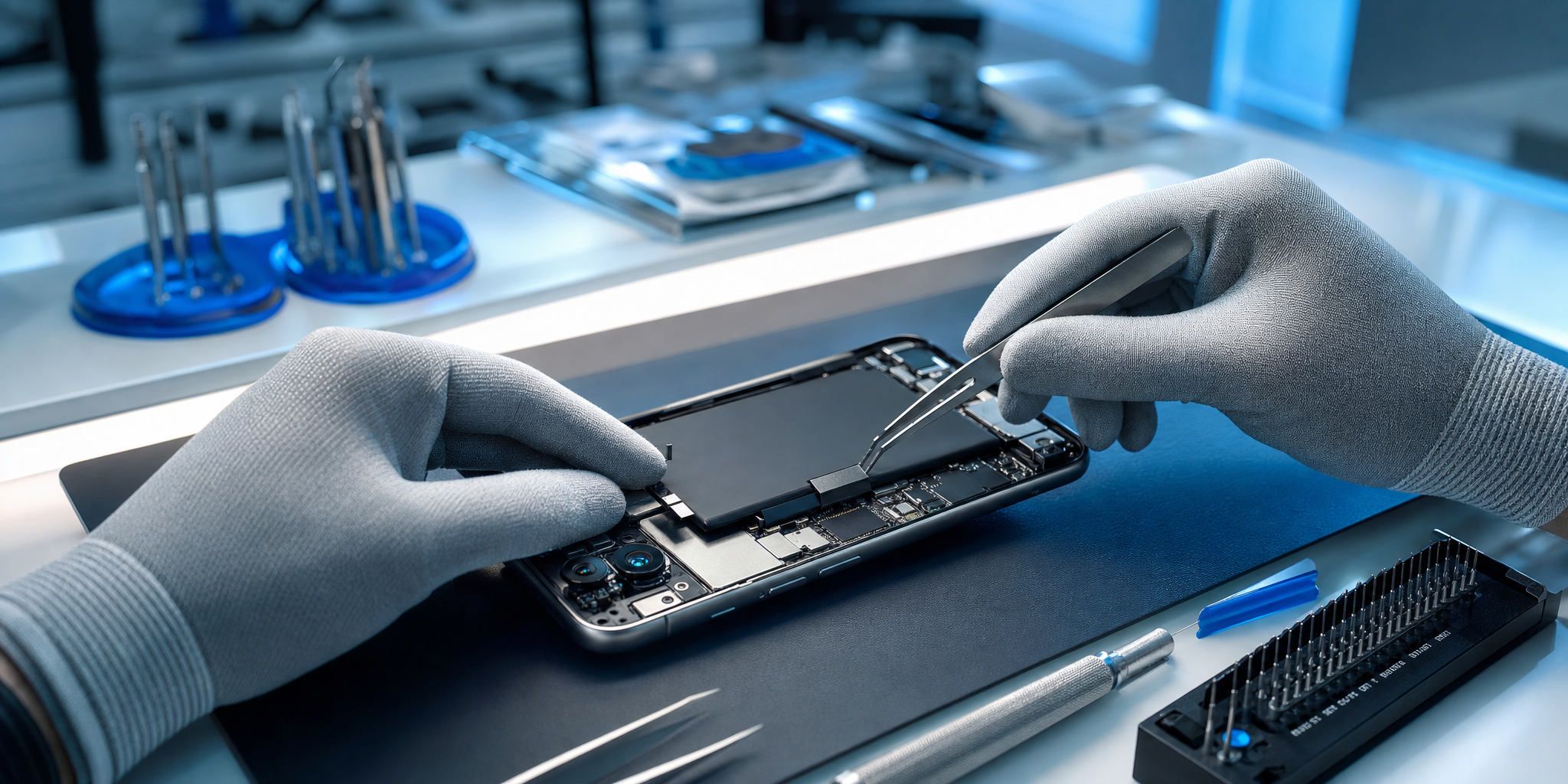 Réparation et changement de batterie pour iPhone 17 à la Gare Lille Flandres