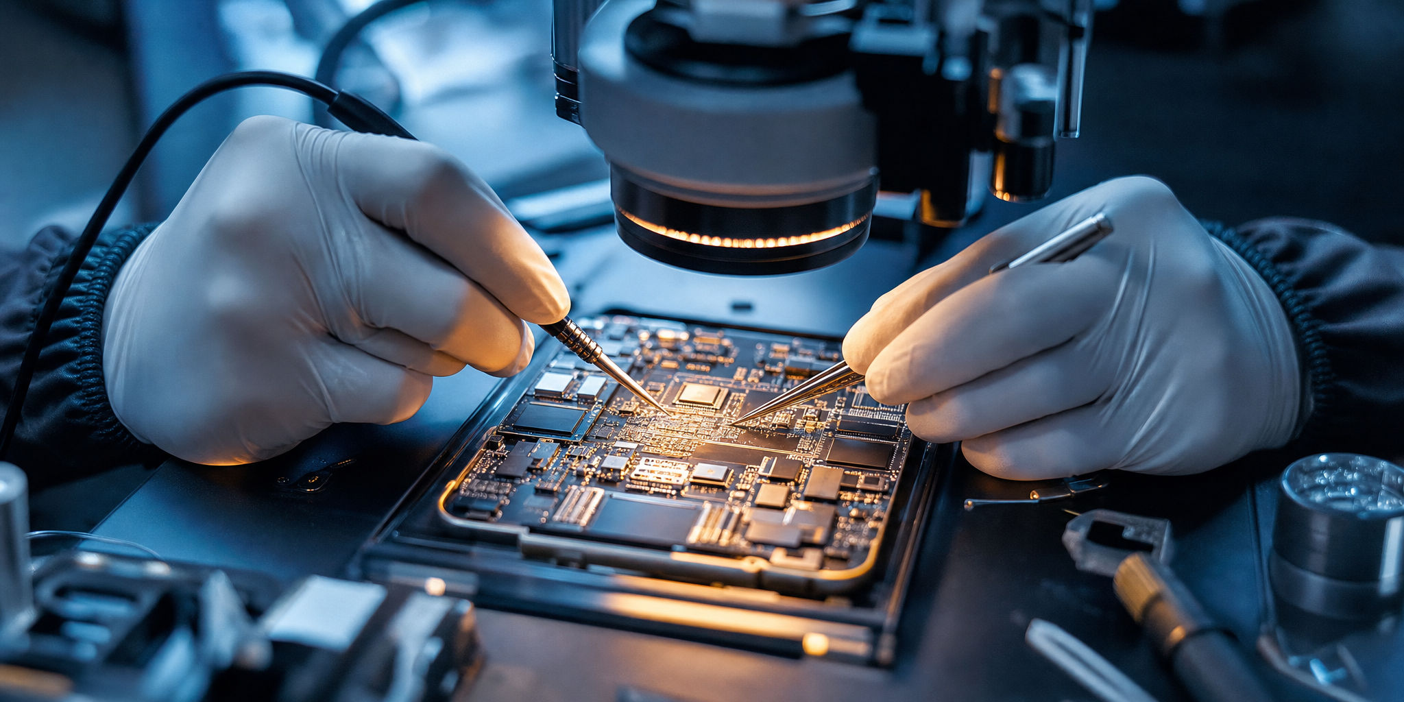 Réparation de la carte mère de l'iPhone 18 : Expertise en micro-soudure
