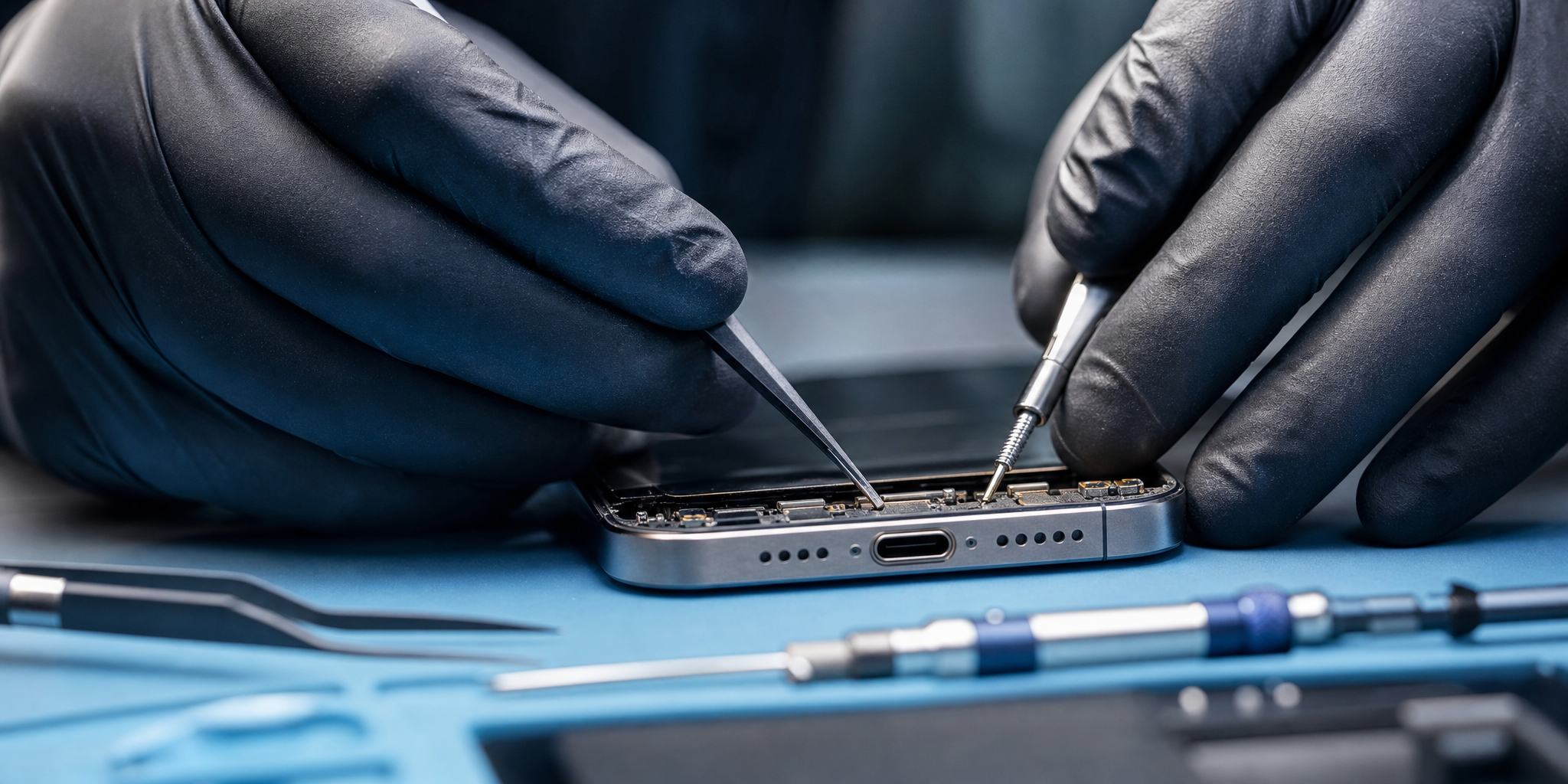 Réparation et changement du connecteur de charge iPhone 17 Pro à Wazemmes