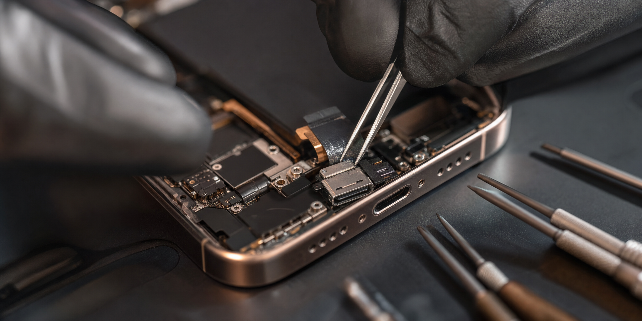 Réparation et changement de connecteur de charge iPhone 16 Pro à Wazemmes : l'expertise Mobile House