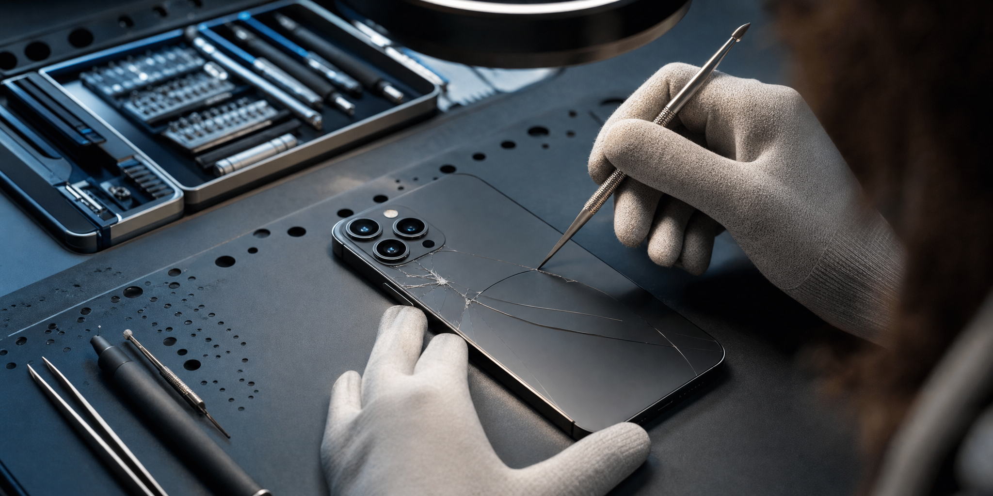 Réparation et remplacement de la vitre arrière de l'iPhone 17 Pro à Tourcoing