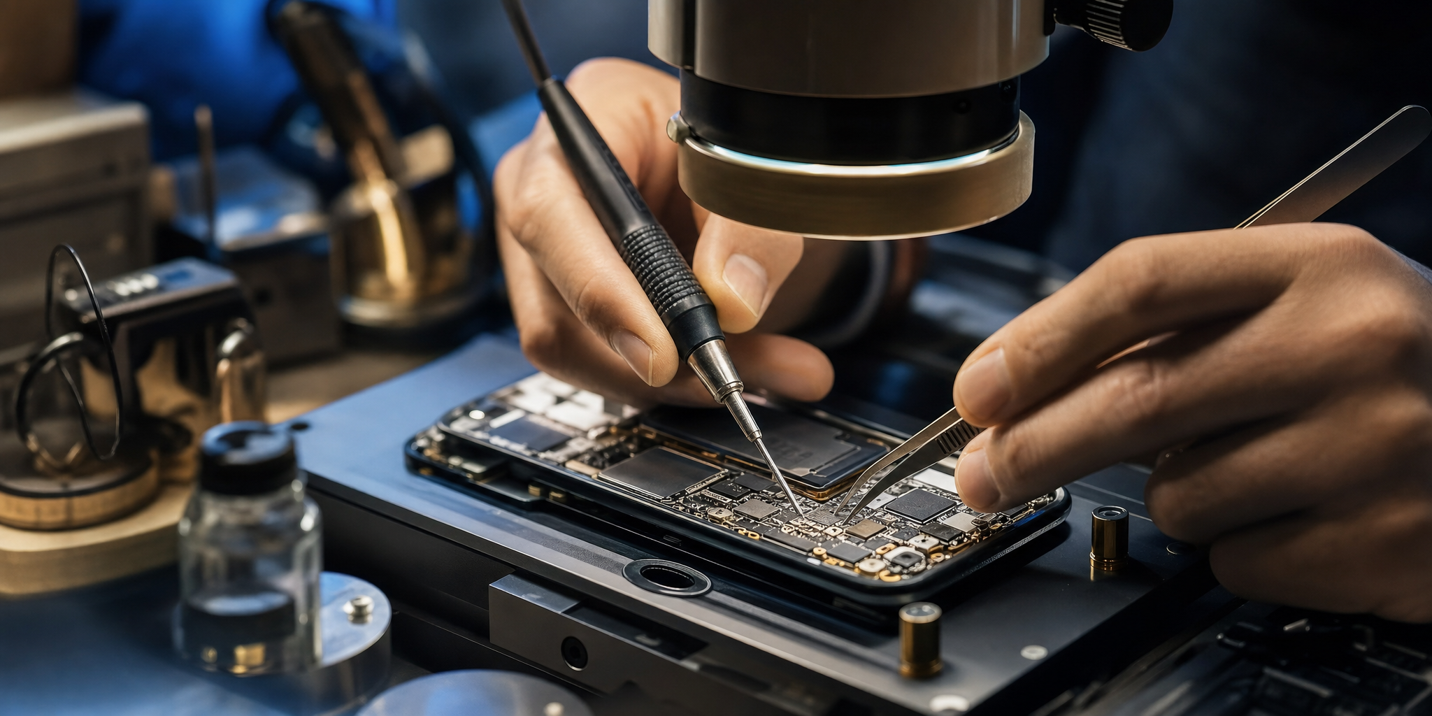 Réparation de la carte mère de l'iPhone 17 : Expertise et micro-soudure de pointe