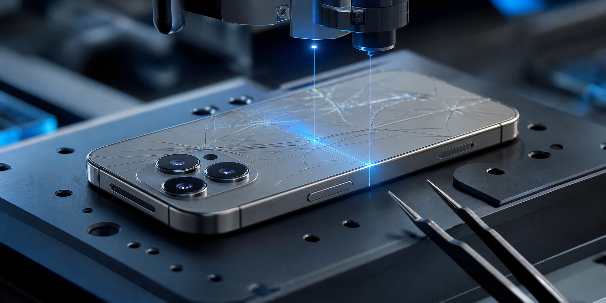 Réparation et changement de vitre arrière iPhone 16 Pro à Roubaix : L'expertise Mobile House