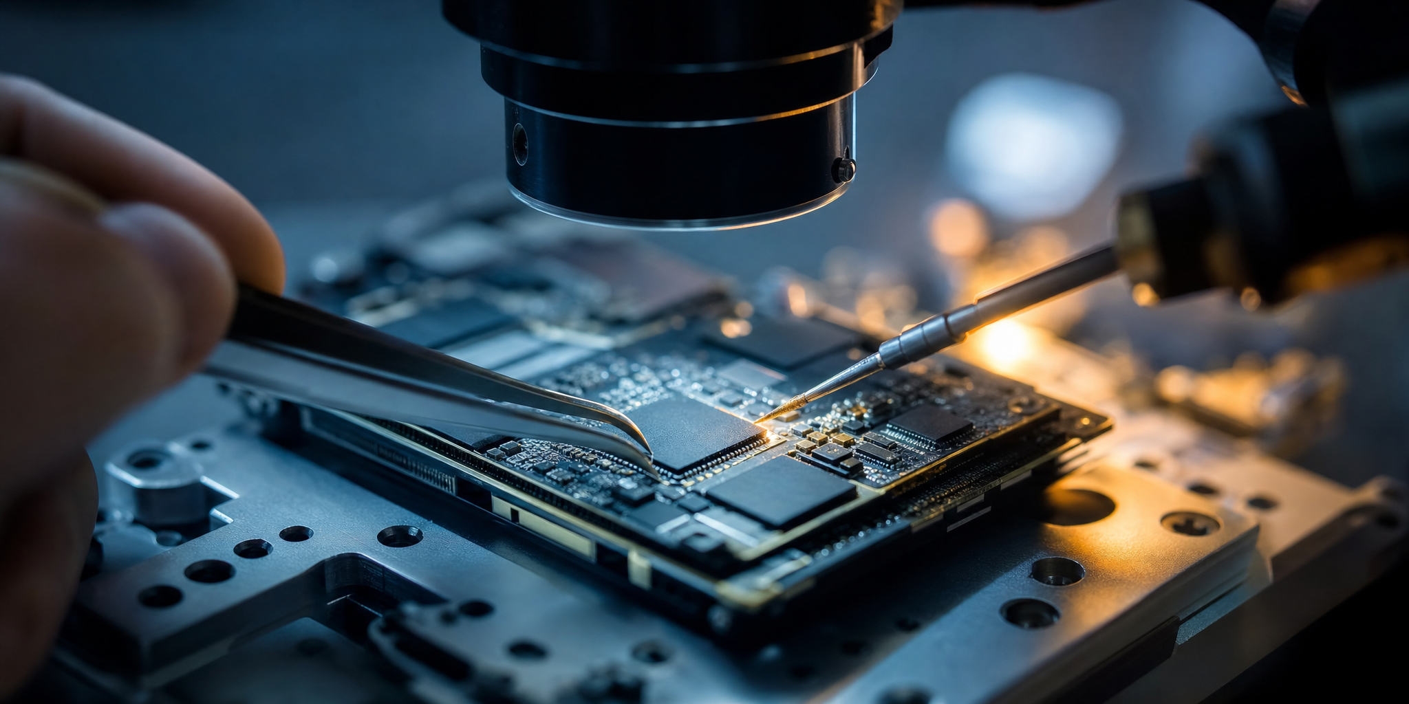 Réparation de la Carte Mère sur iPhone 16 Pro : L'Expertise en Micro-Soudure