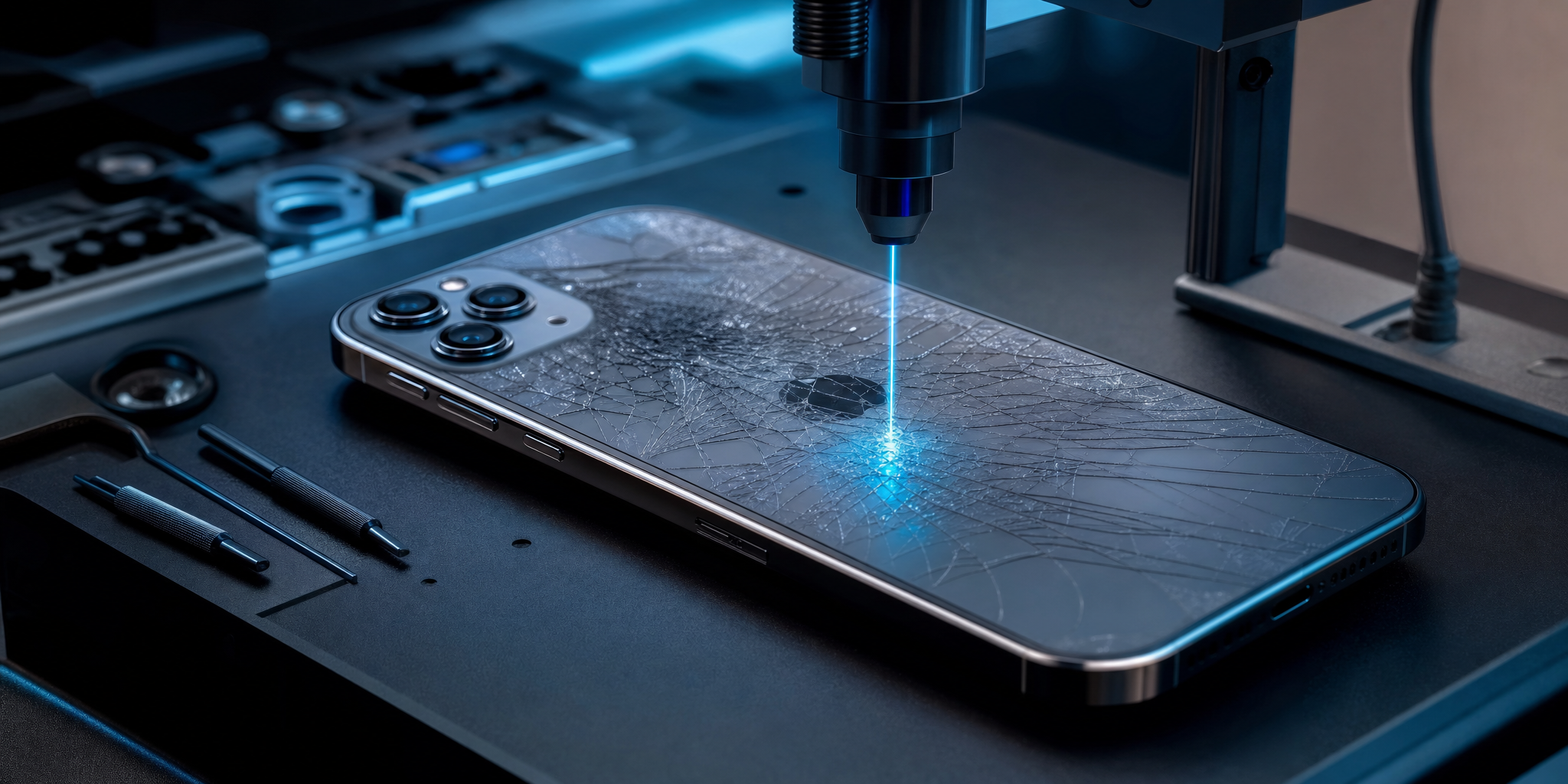 Réparation et remplacement de la vitre arrière iPhone 17 Pro à Roubaix