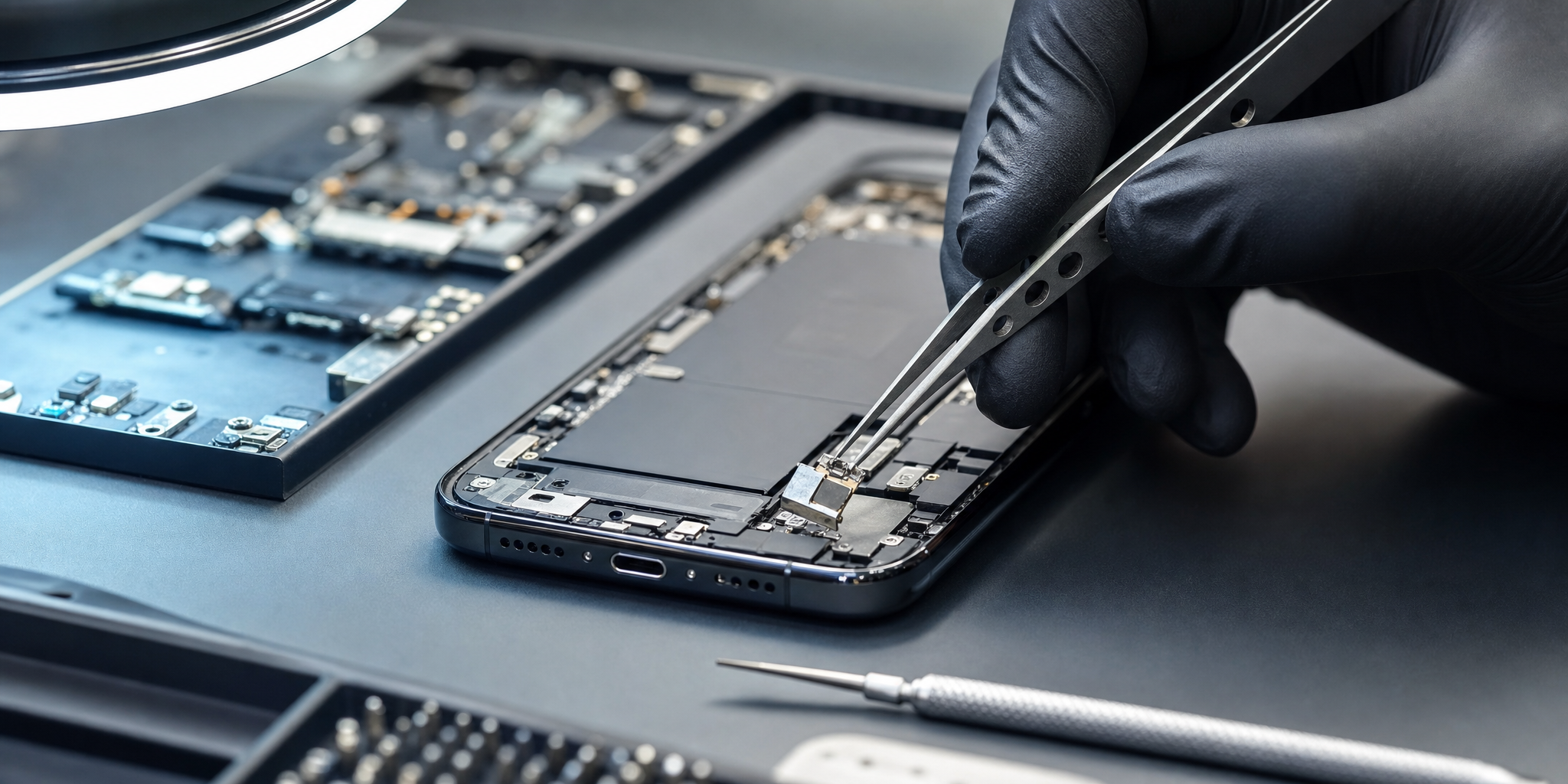 Réparation et remplacement du connecteur de charge sur iPhone 16 Pro : l'expertise Mobile House