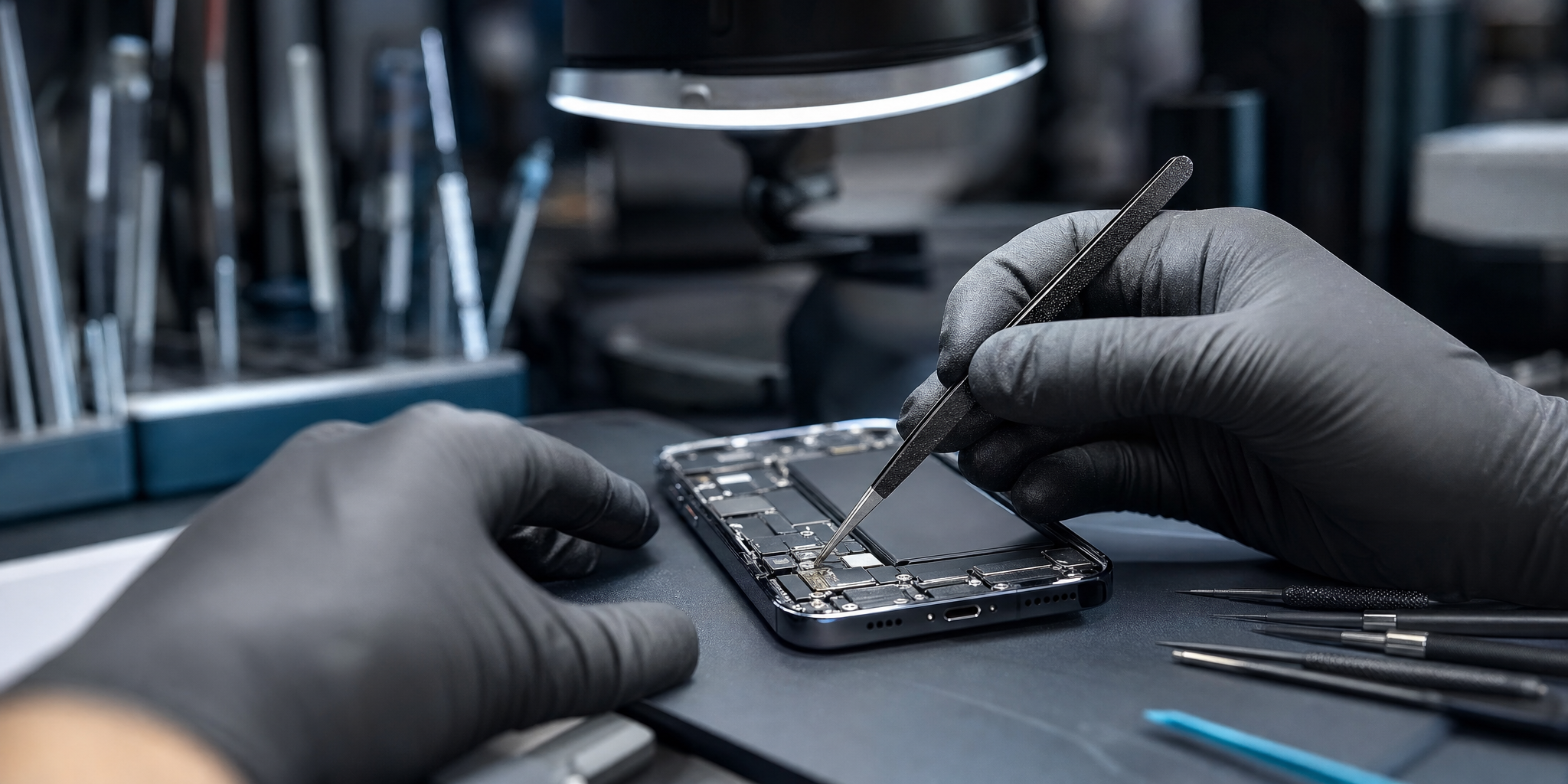 Réparation et changement du connecteur de charge iPhone 14 Pro à Roubaix