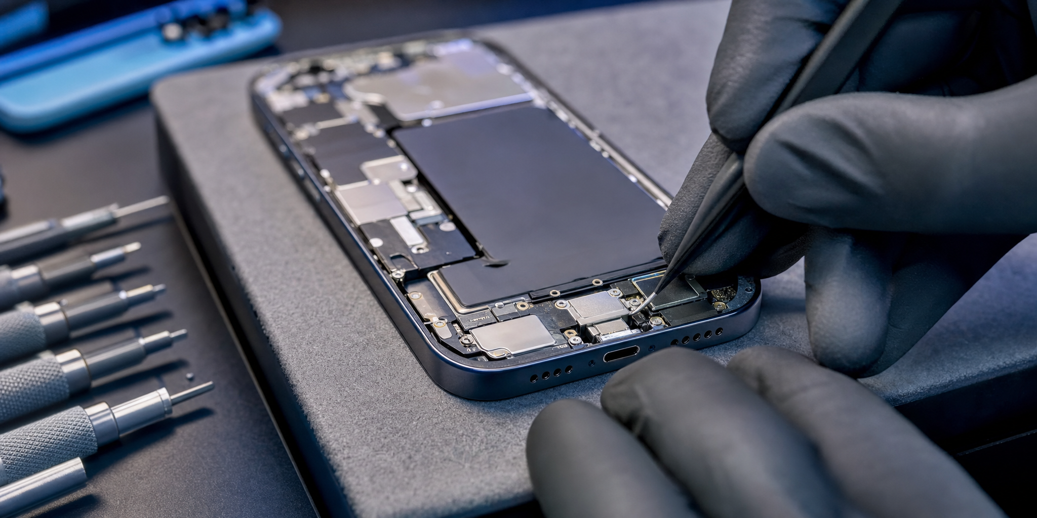 Réparation et changement du connecteur de charge sur iPhone 14 : diagnostic et solutions d'experts