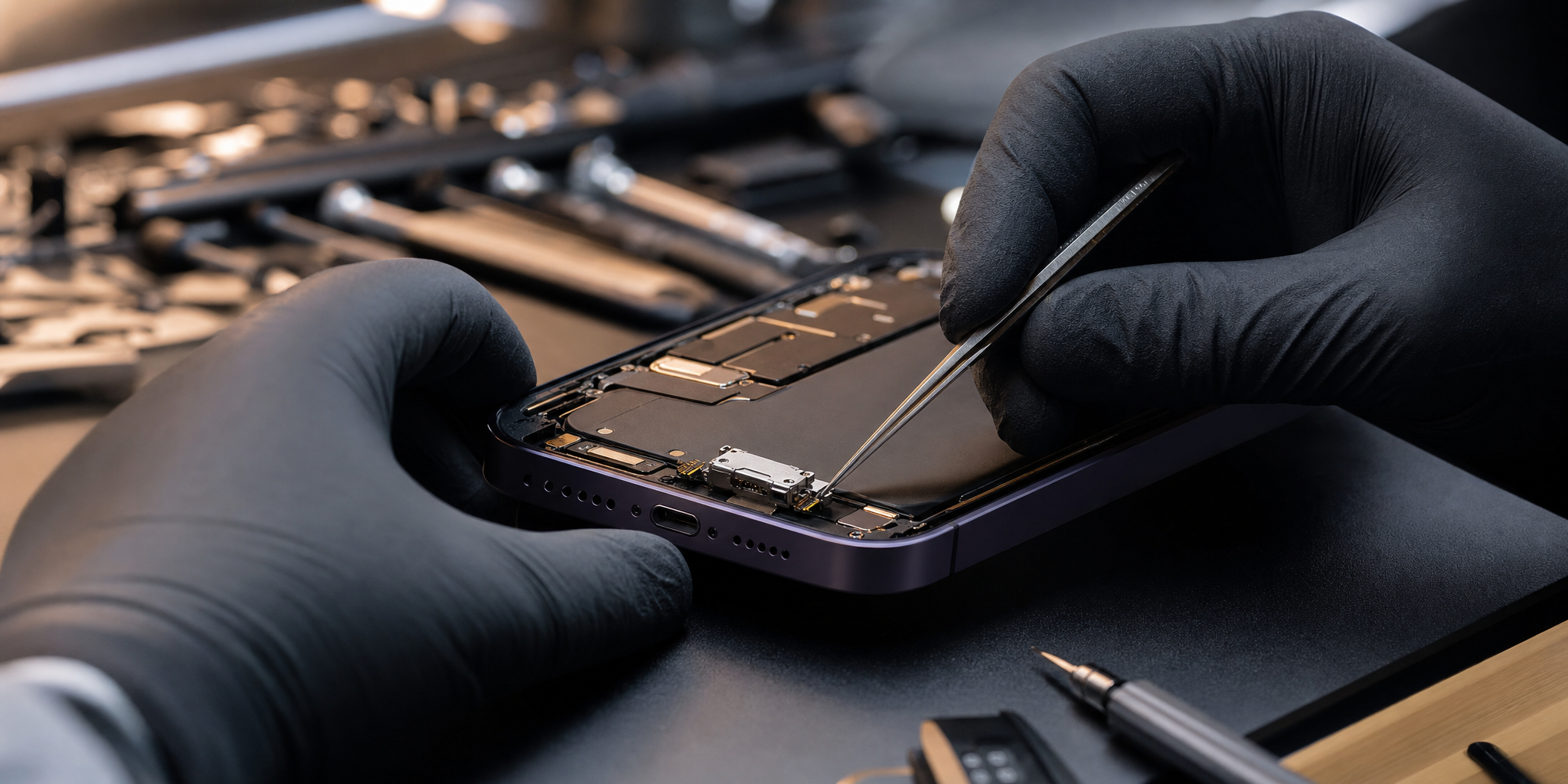 Réparation et Changement du Connecteur de Charge iPhone 14 Pro à Lille Centre