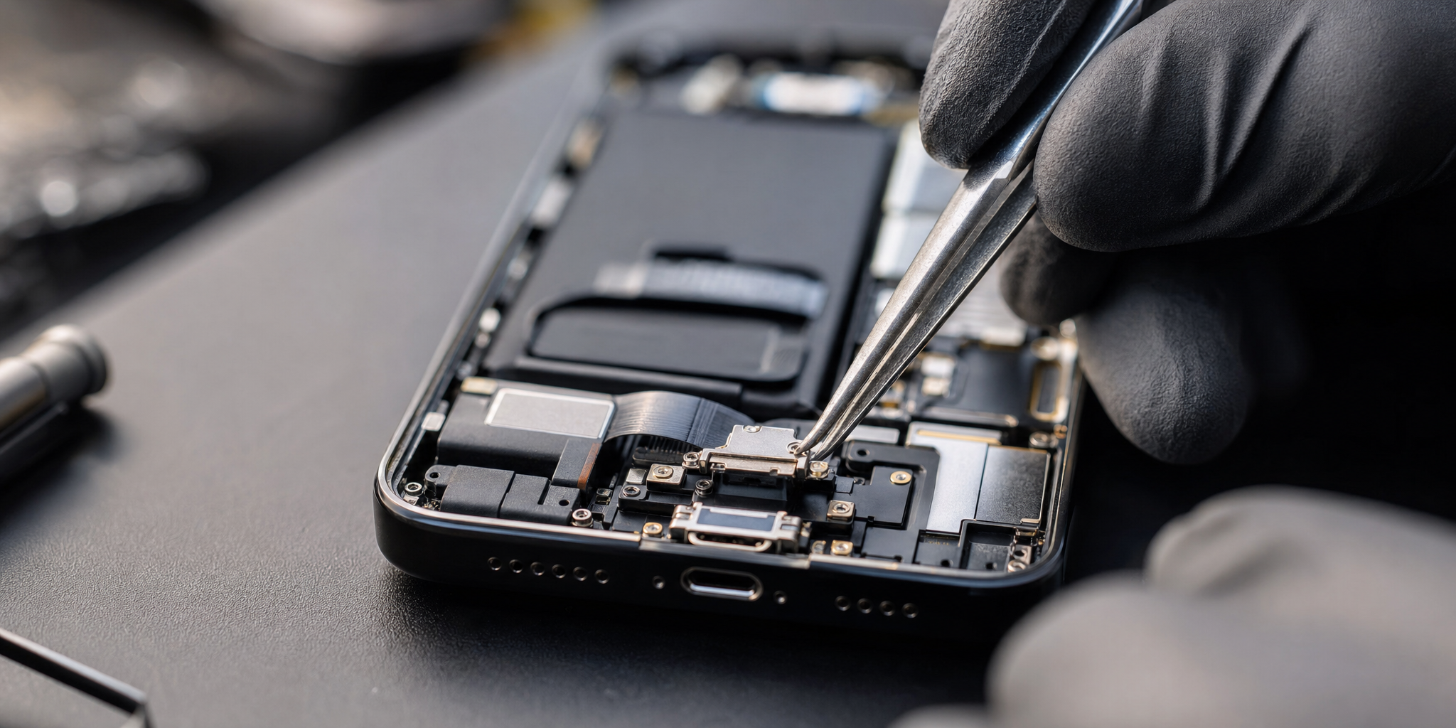 Réparation et changement du connecteur de charge iPhone 18 à Villeneuve-d'Ascq