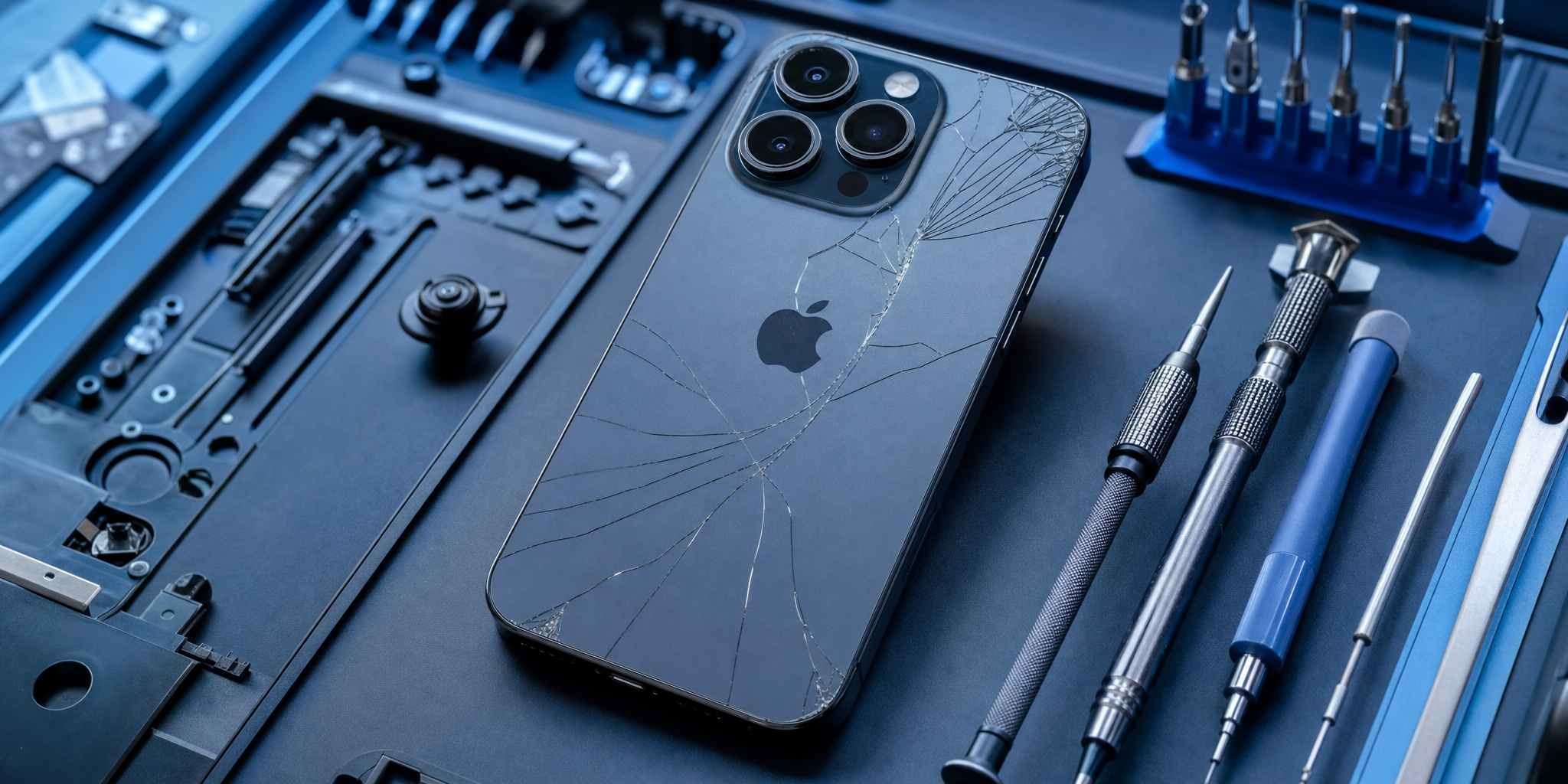 Réparation et changement de vitre arrière iPhone 16 Pro à Lambersart : l'expertise Mobile House