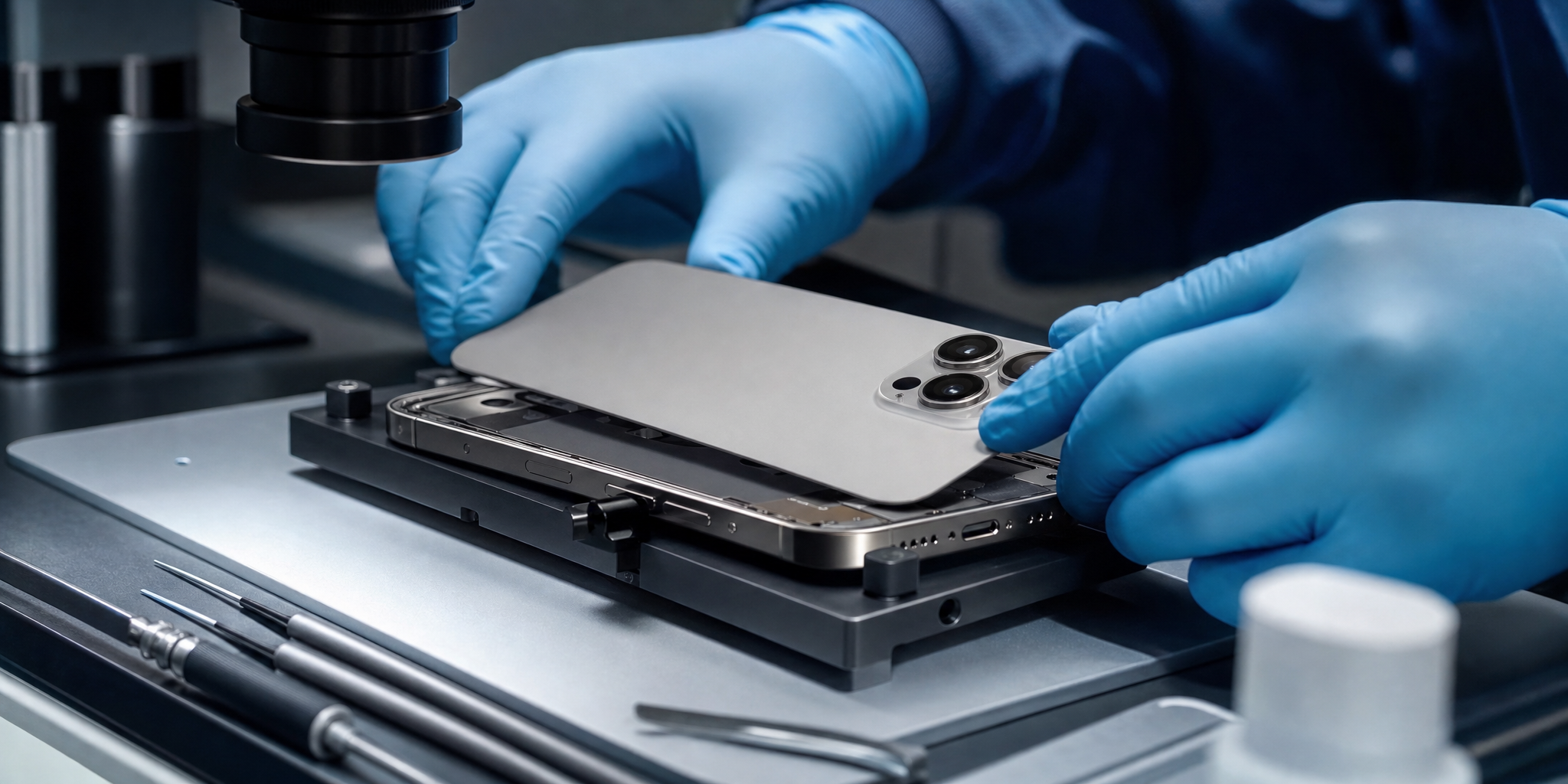 Réparation et Changement de la Vitre Arrière iPhone 16 Pro à Lambersart