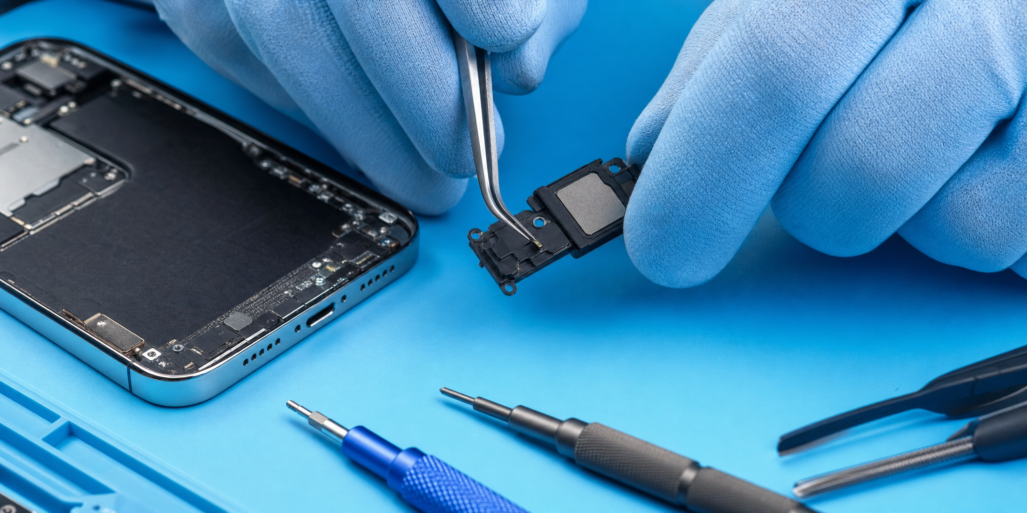 Réparation et remplacement de haut-parleur sur iPhone 15 Pro à Tourcoing (Réf : 08181)