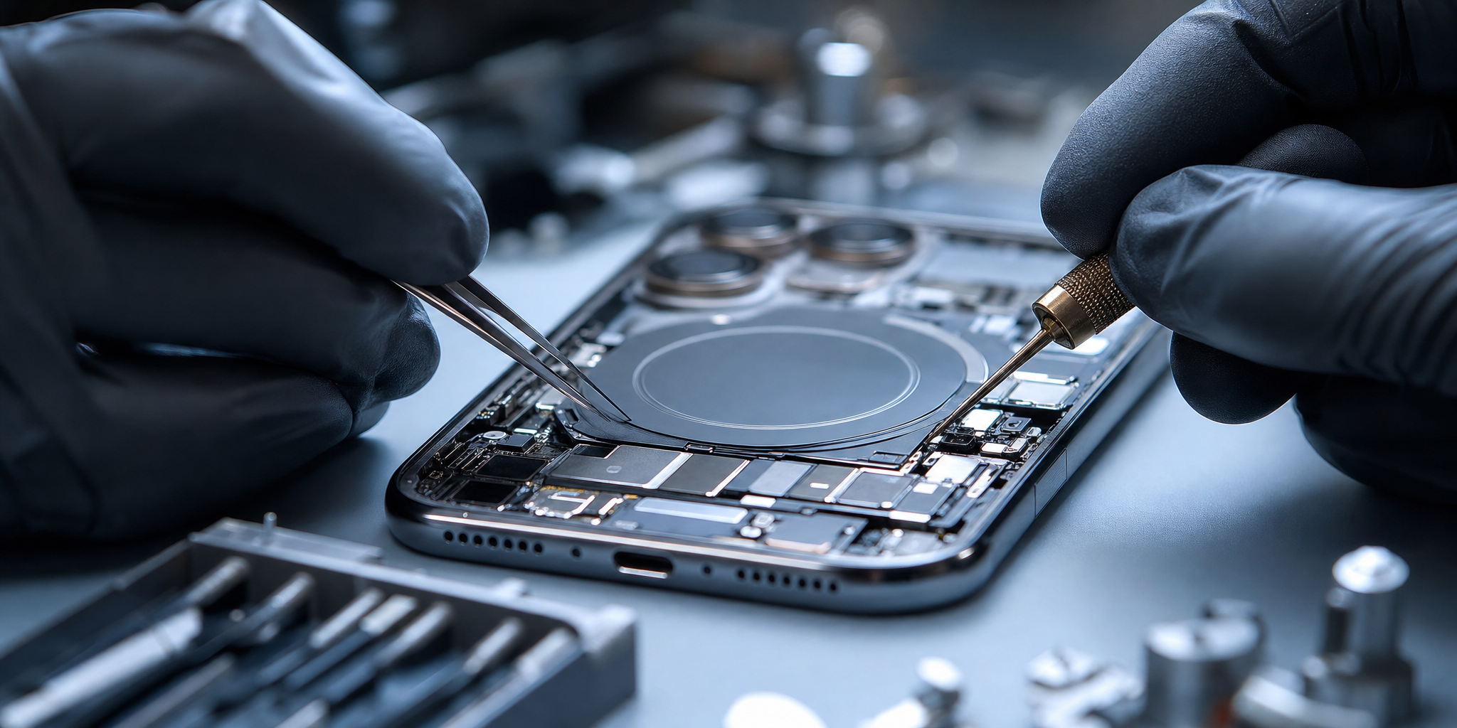 Réparation et changement de connecteur de charge sur iPhone 18 Pro Max à Villeneuve-d'Ascq (Ref: 61043)