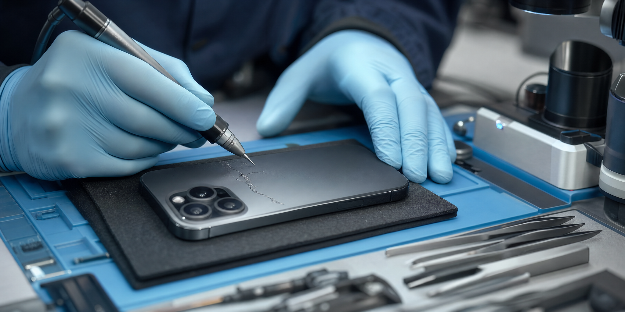 Réparation et Remplacement de la Vitre Arrière iPhone 16 Pro à Lambersart