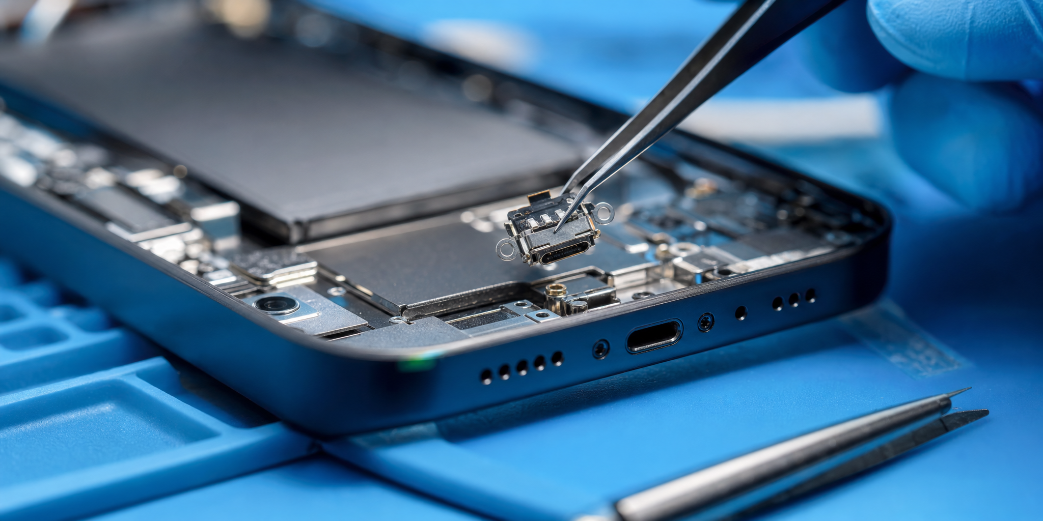 Réparation et changement du connecteur de charge sur iPhone 16 : expertise et solution express à Gare Lille Flandres
