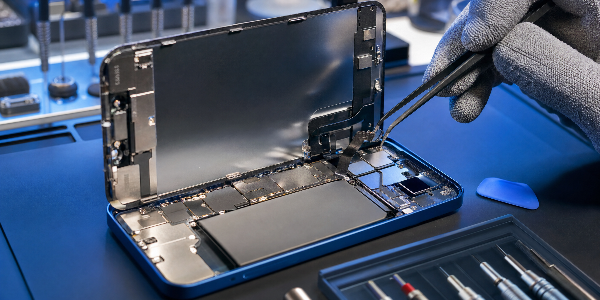 Dépannage iPhone 12 : changement nappe volume rapide à Wazemmes