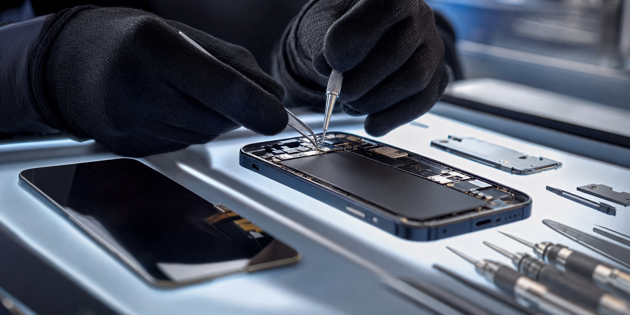Dépannage iPhone 14 : Remplacement d'écran cassé express à Gare Lille Flandres