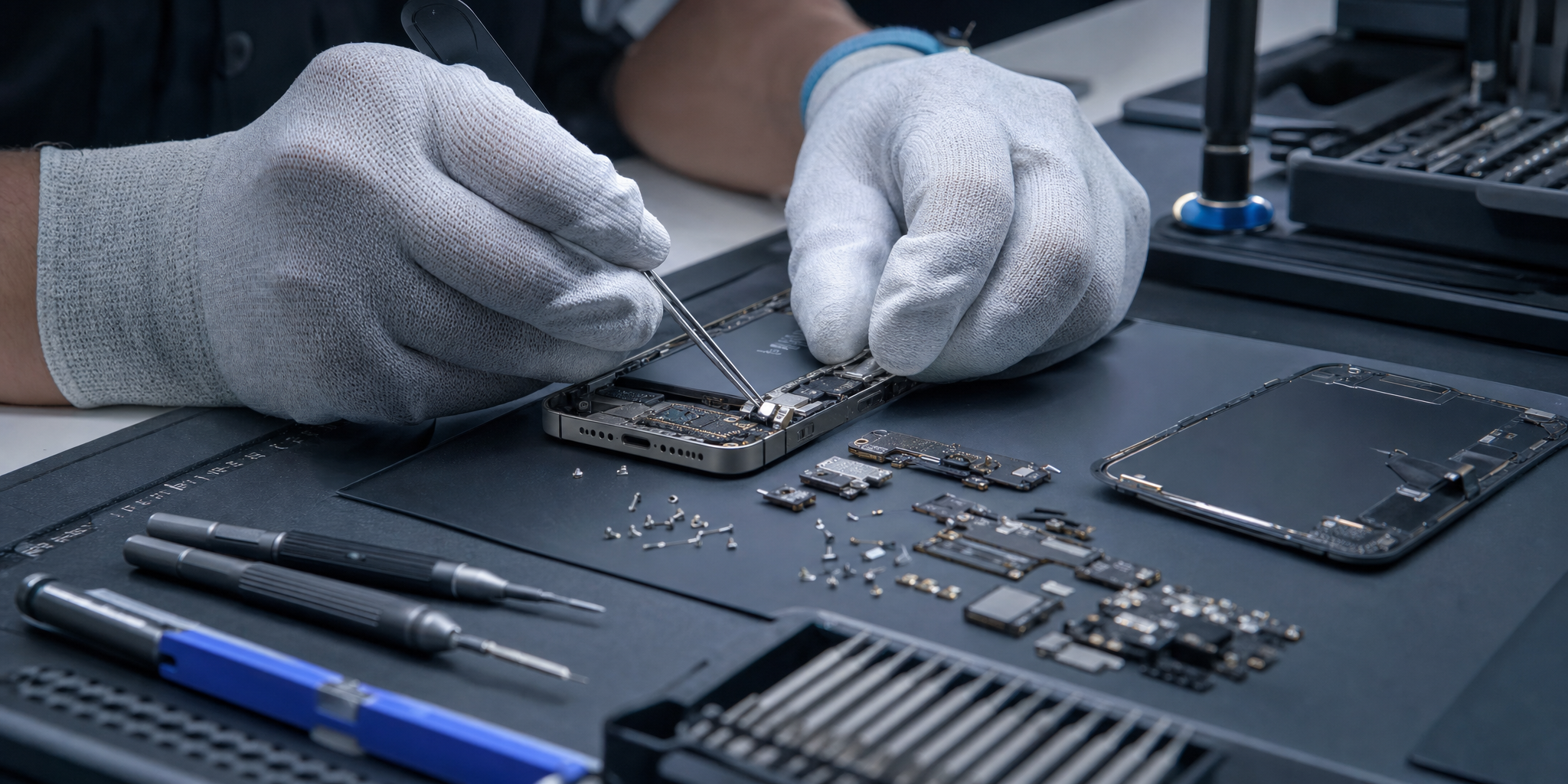 Direct iPhone 12 : changement de connecteur de charge à Roubaix par nos experts