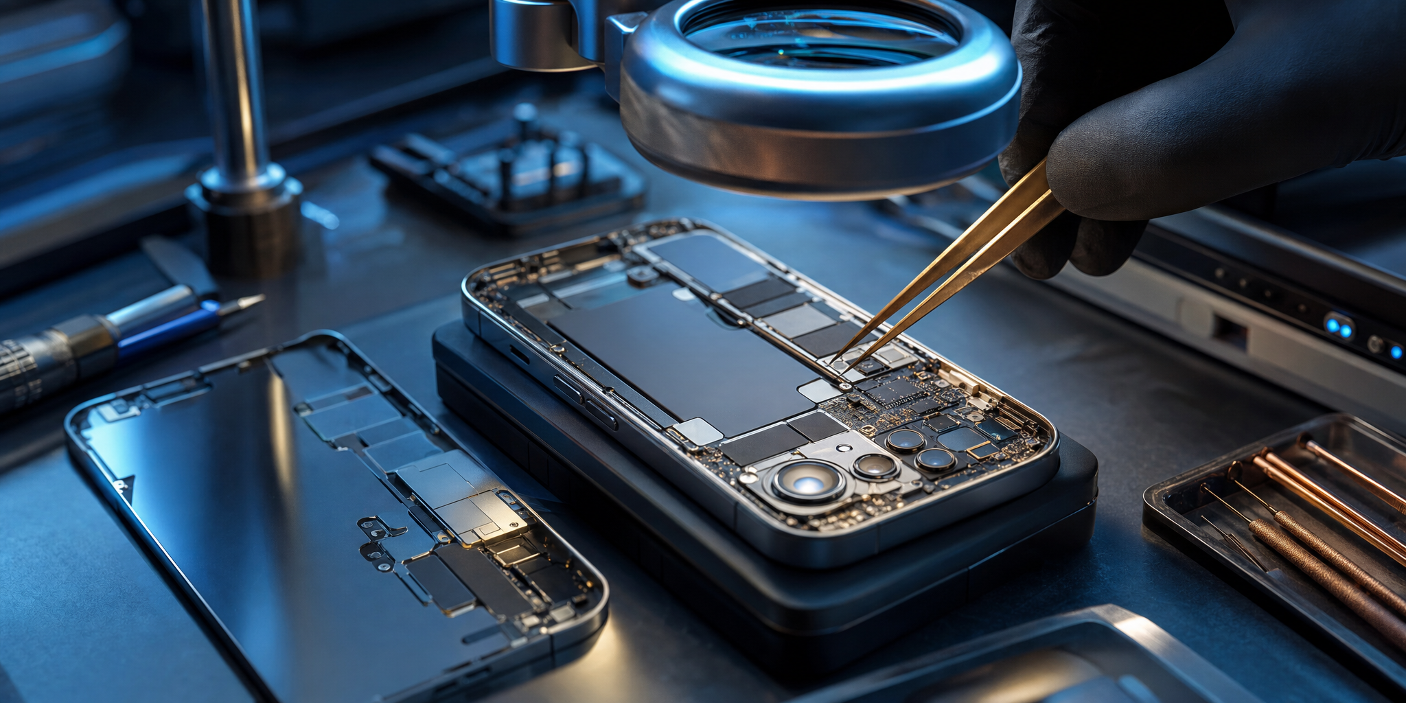 iPhone 15 Pro tombé dans l'eau : désoxydation et sauvetage par nos experts