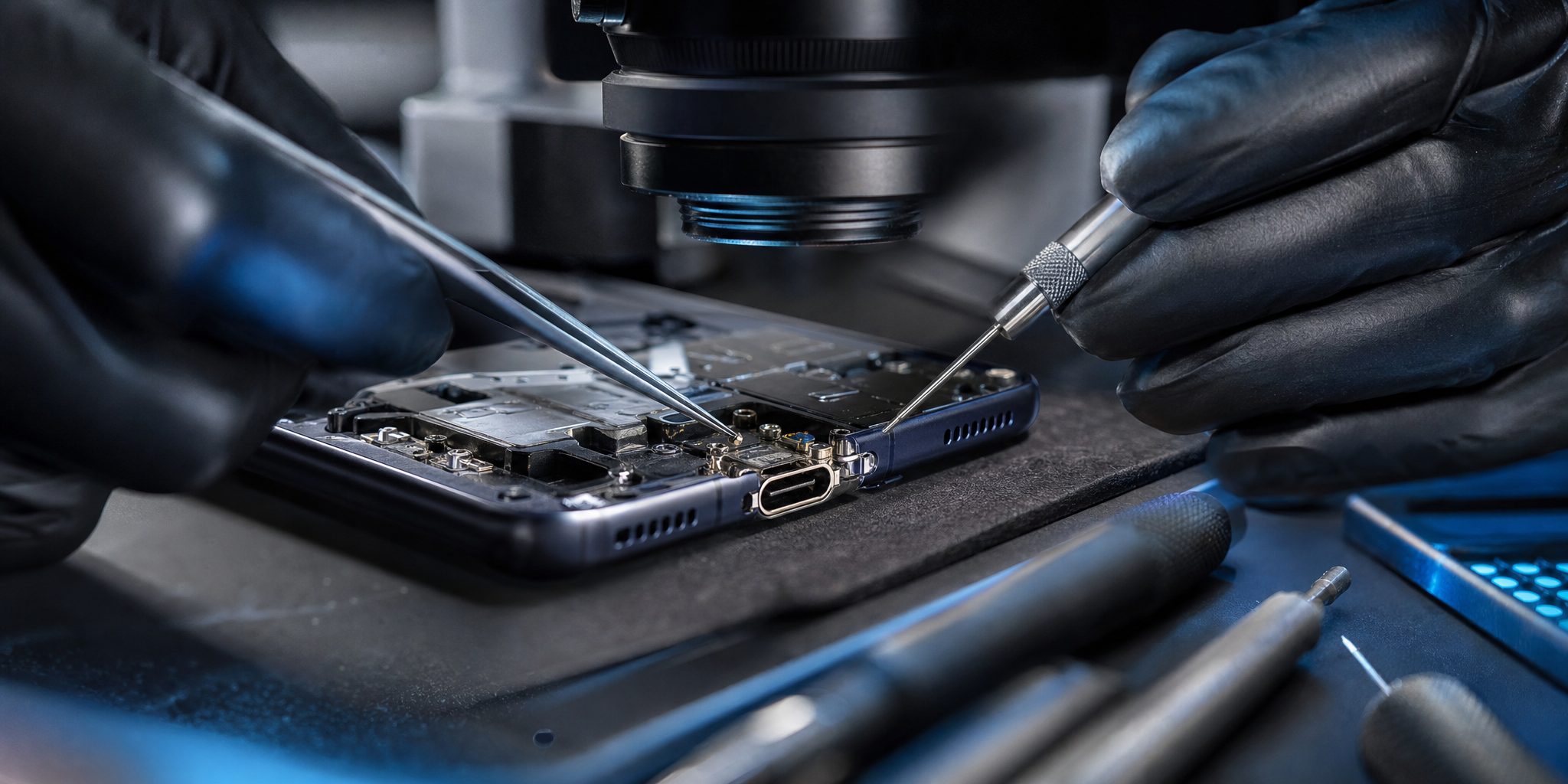 Expert iPhone 17 Pro : Réparation du port USB-C et connecteur de charge