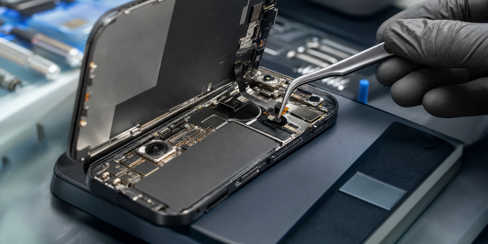 Dépannage iPhone 16 : Remplacement rapide de la nappe volume à Tourcoing