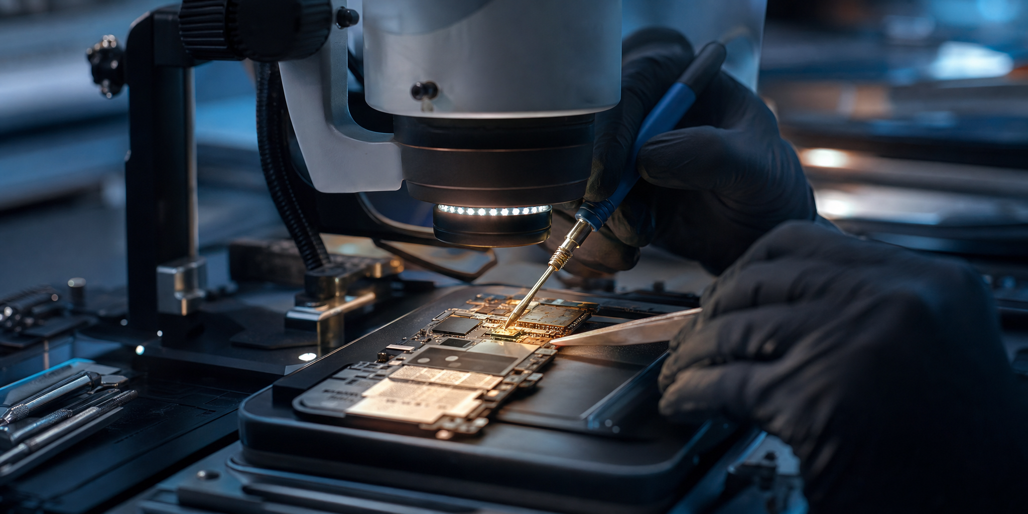 Dépannage iPhone 17 : micro-soudure rapide et réparation carte mère