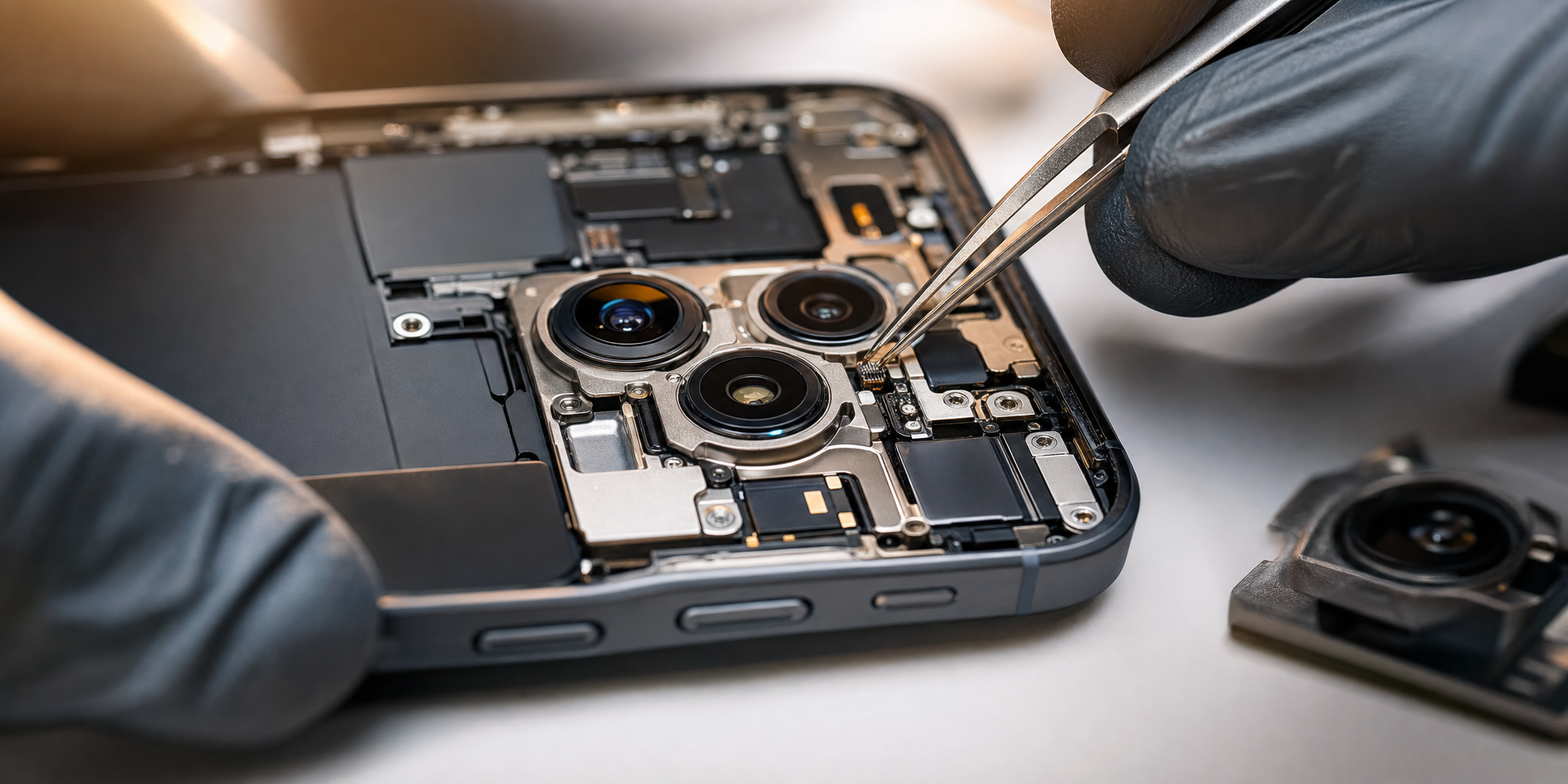 Dépannage iPhone 16 Pro : changement express du bloc caméra arrière