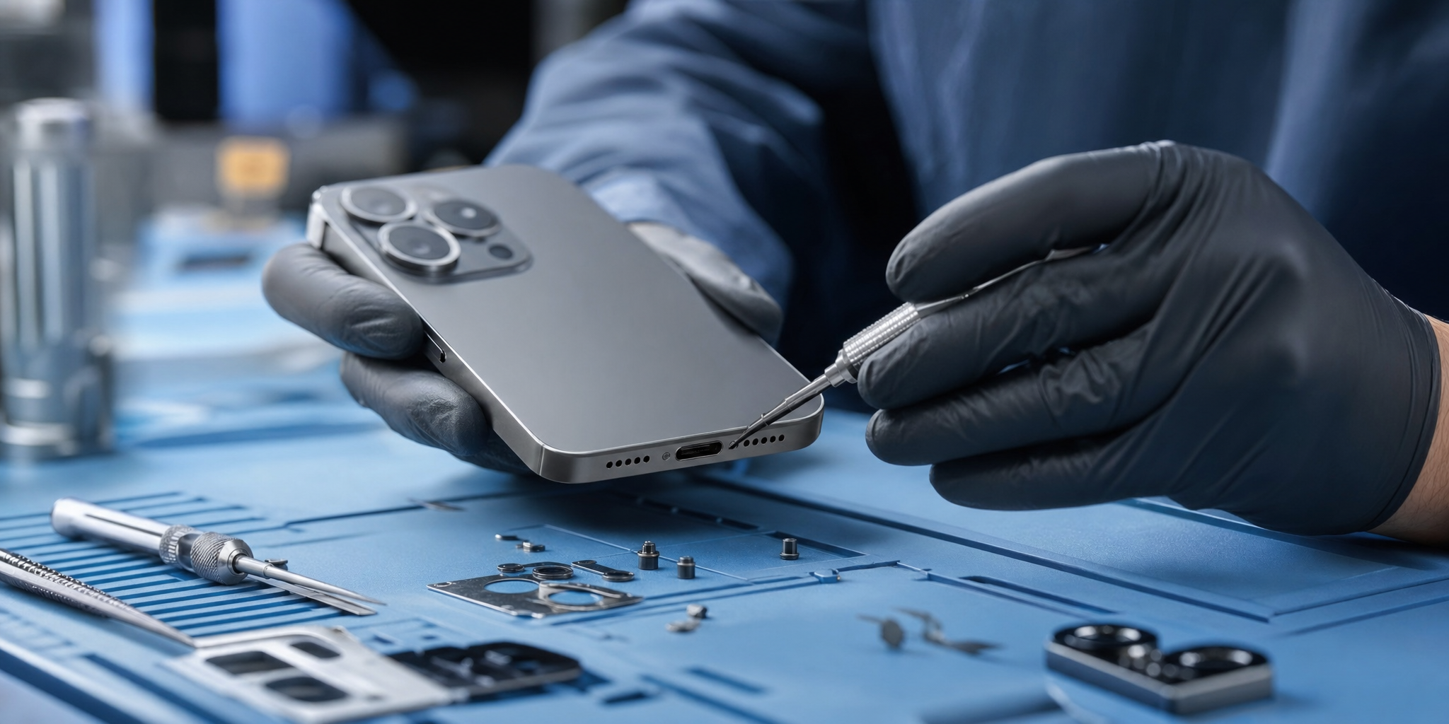 Changement de Connecteur de Charge iPhone 15 Pro à Lambersart : Le Service Flash Mobile House